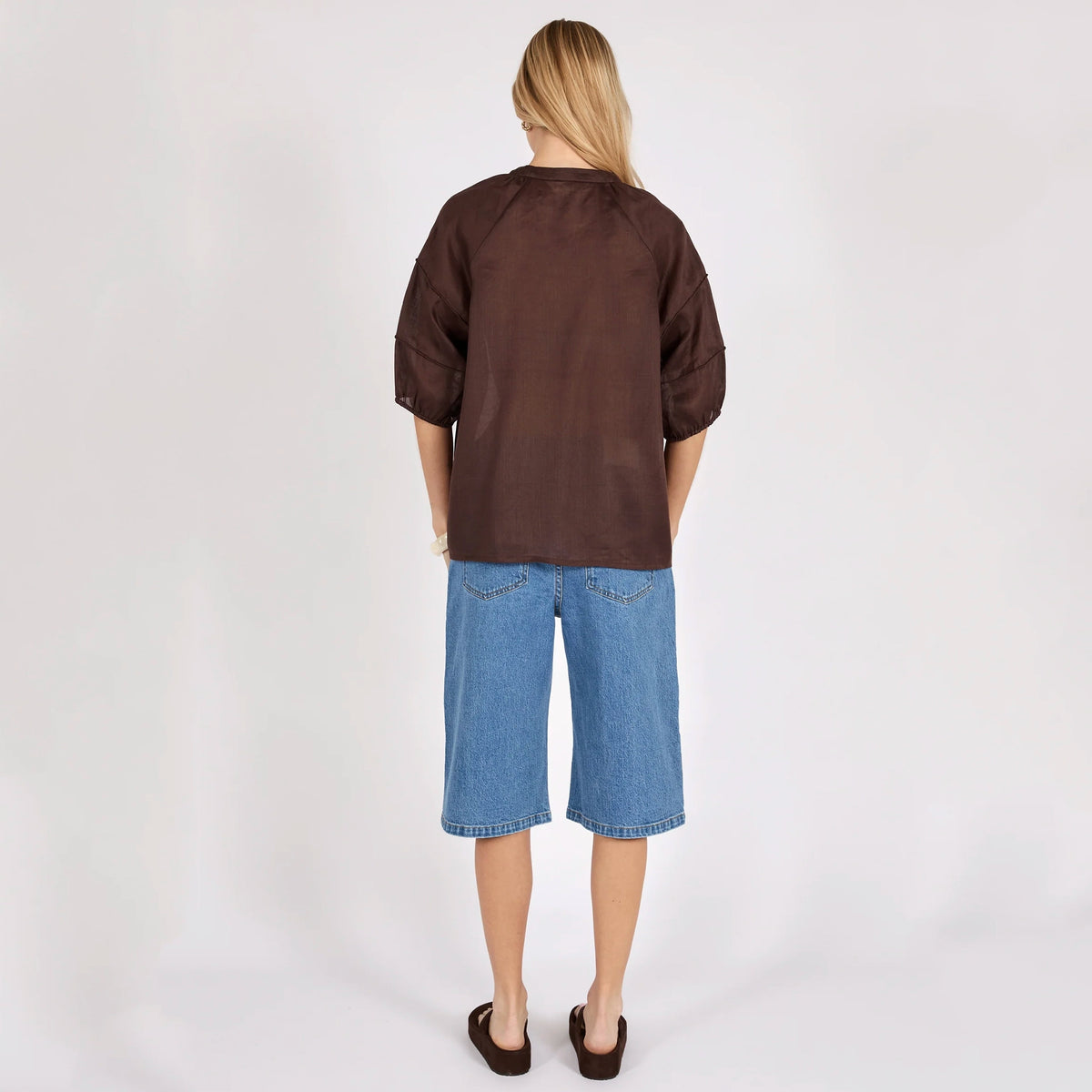 Marlow Cabana Blouse - Choc