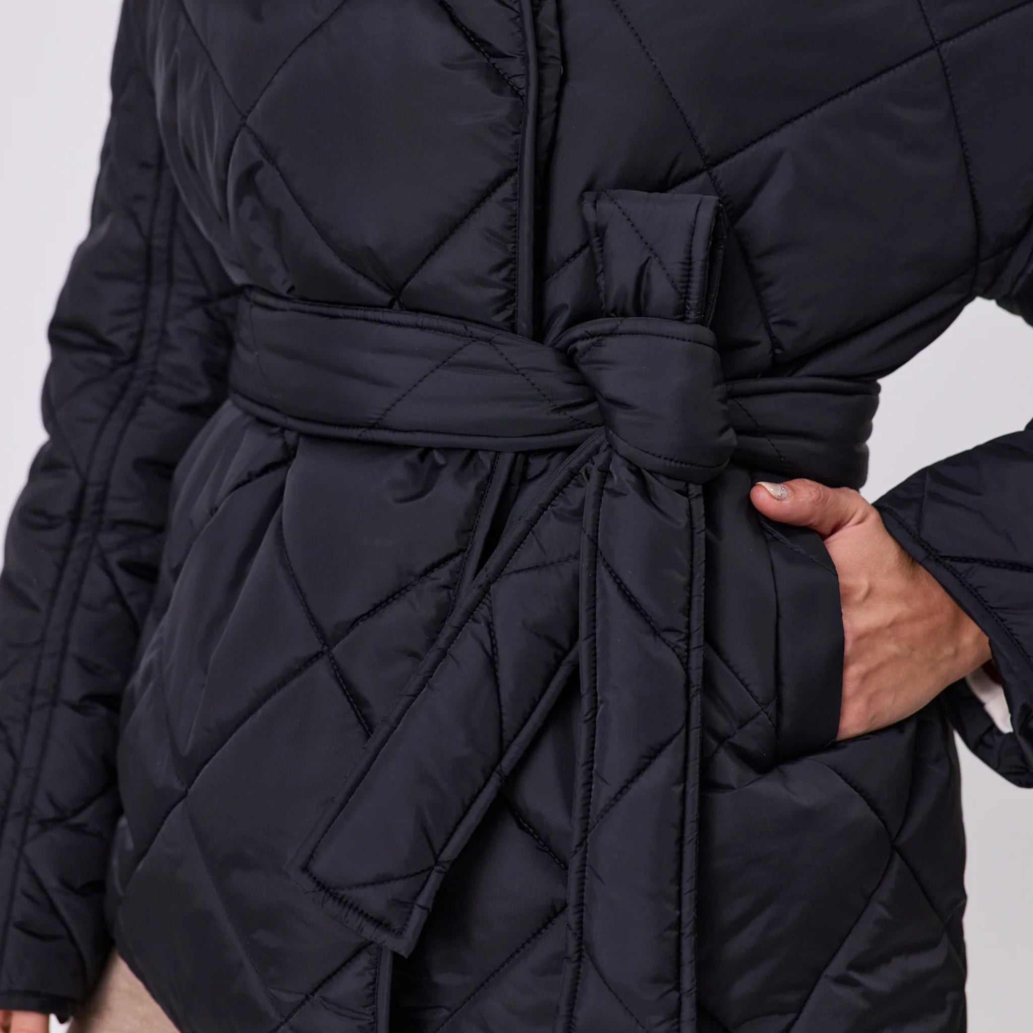 Marlow Montana Wrap Coat - Black