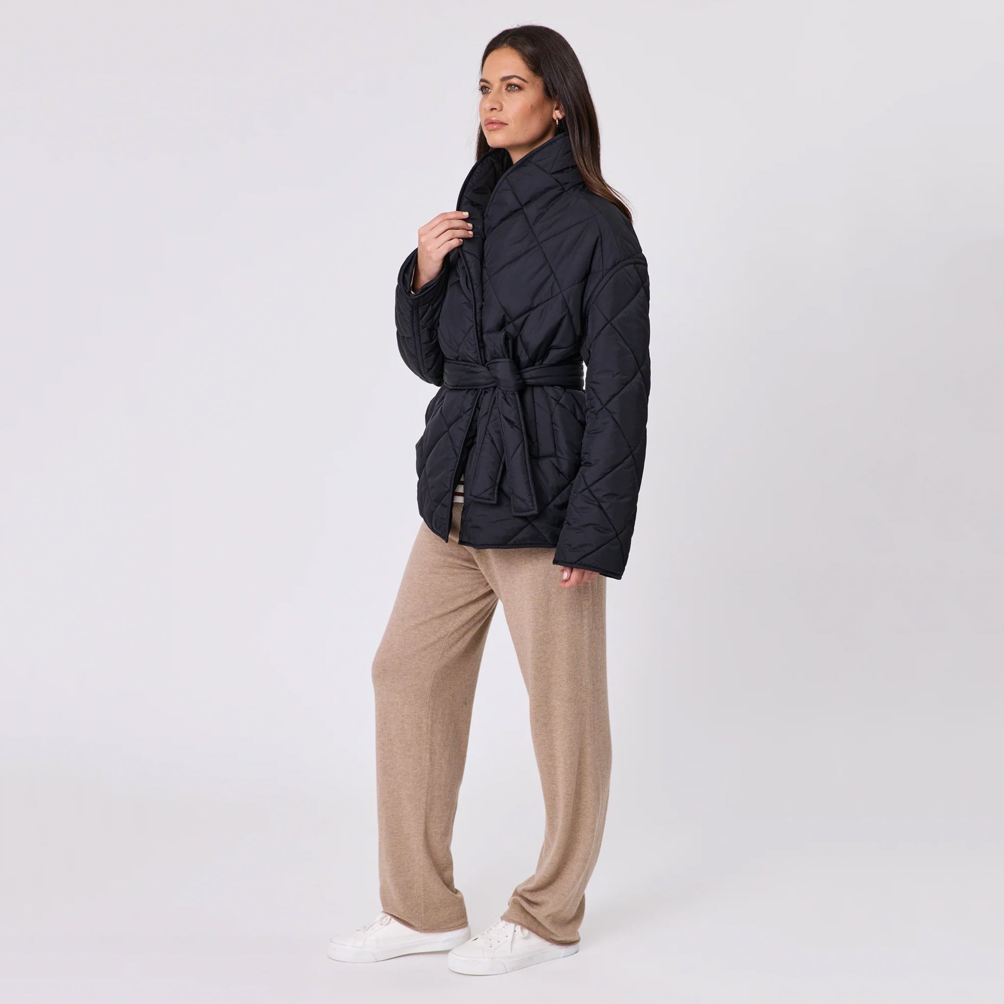 Marlow Montana Wrap Coat - Black