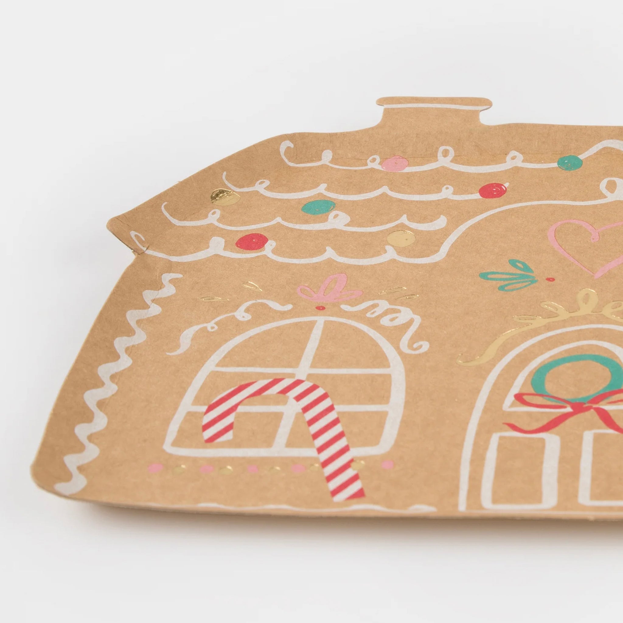 Meri Meri Paper Plate Set  of 8 - Gingerbread House