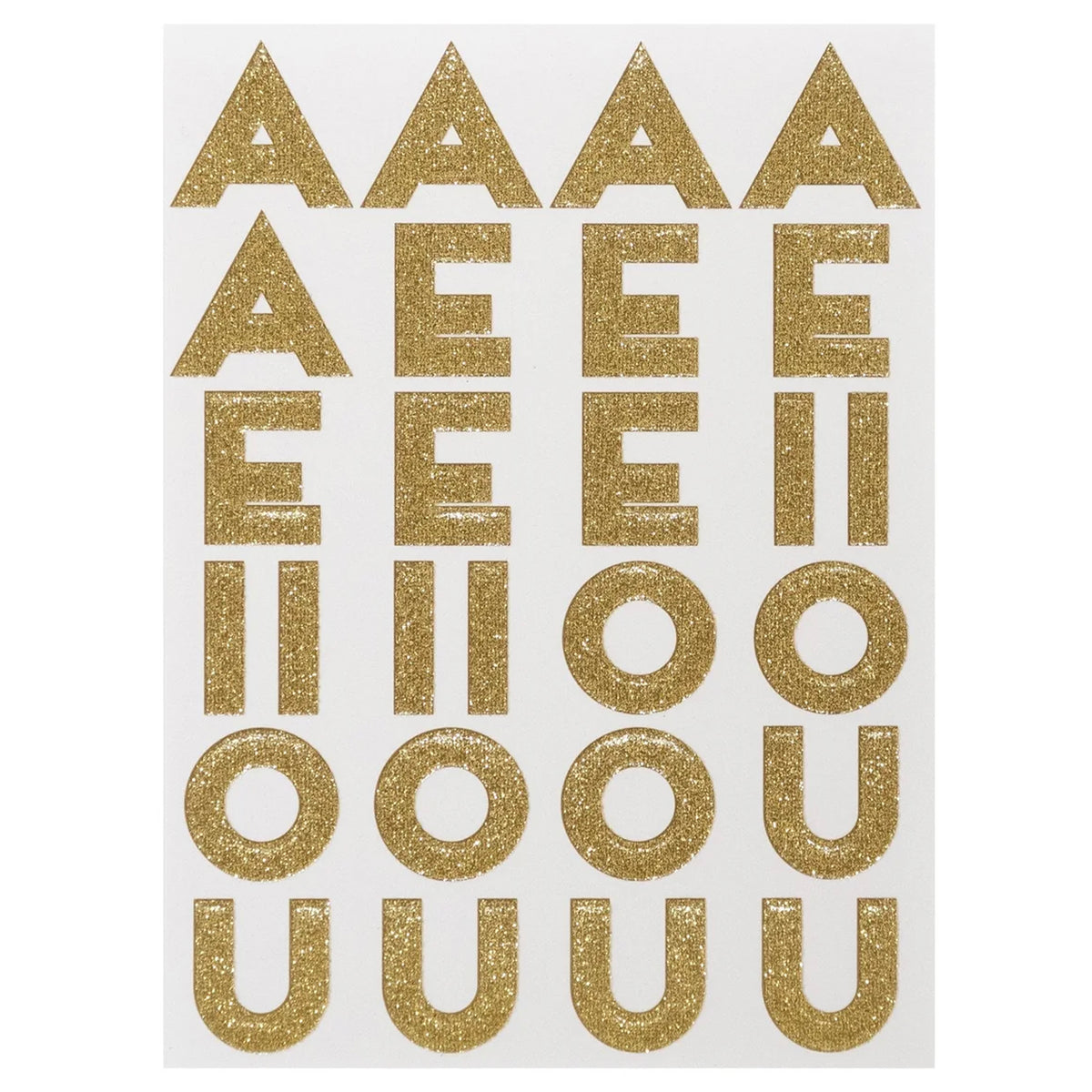 Meri Meri Sticker Sheet Set - Gold Glitter Alphabet | Tea Pea