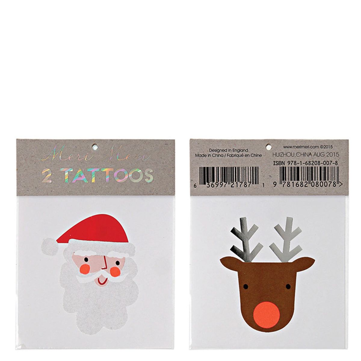Meri Meri Temporary Tattoo Set - Santa & Reindeer