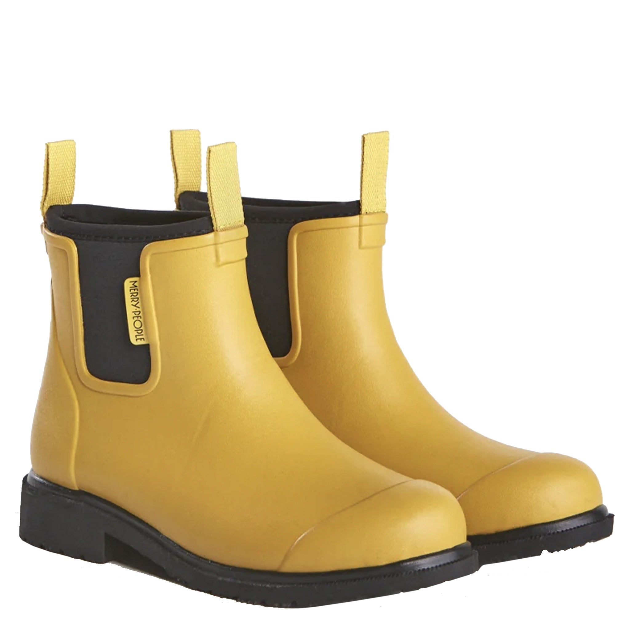 Merry People Bobbi Ankle Boots - Mustard & Black