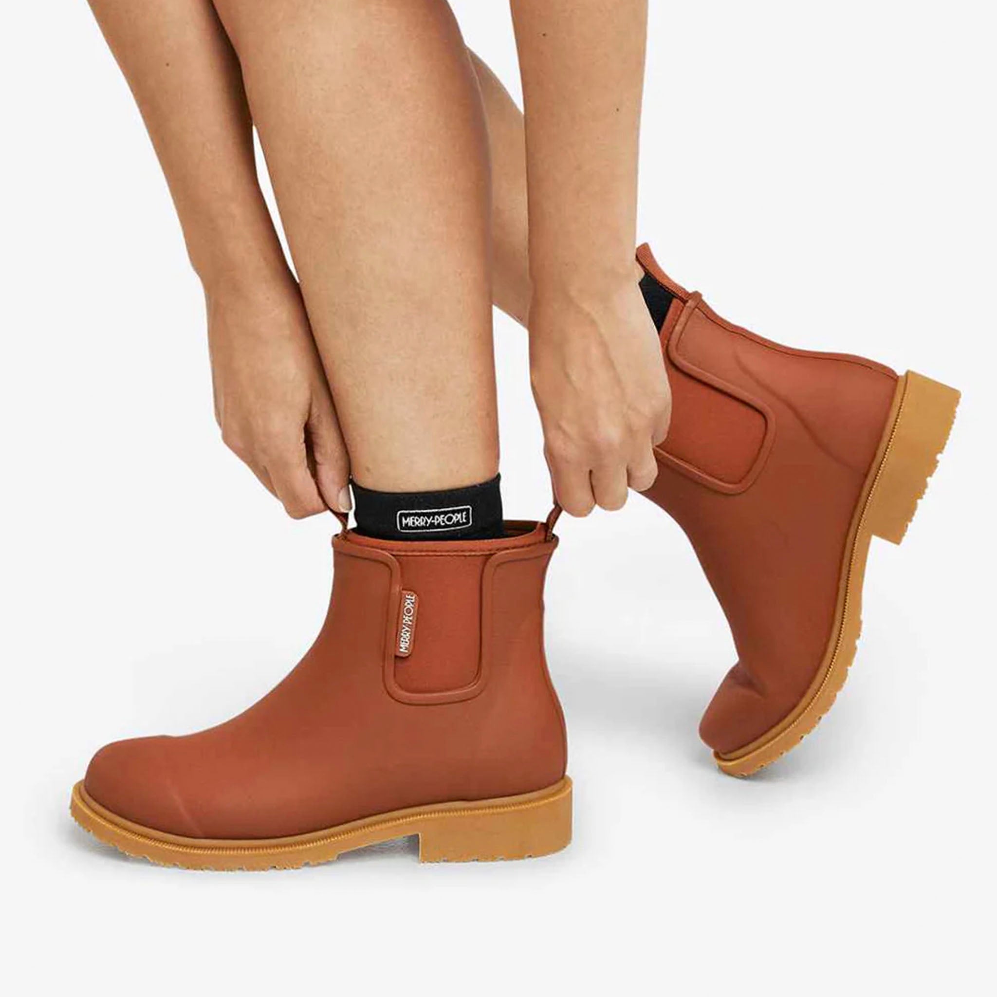 Merry People Bobbi Ankle Boots - Rust