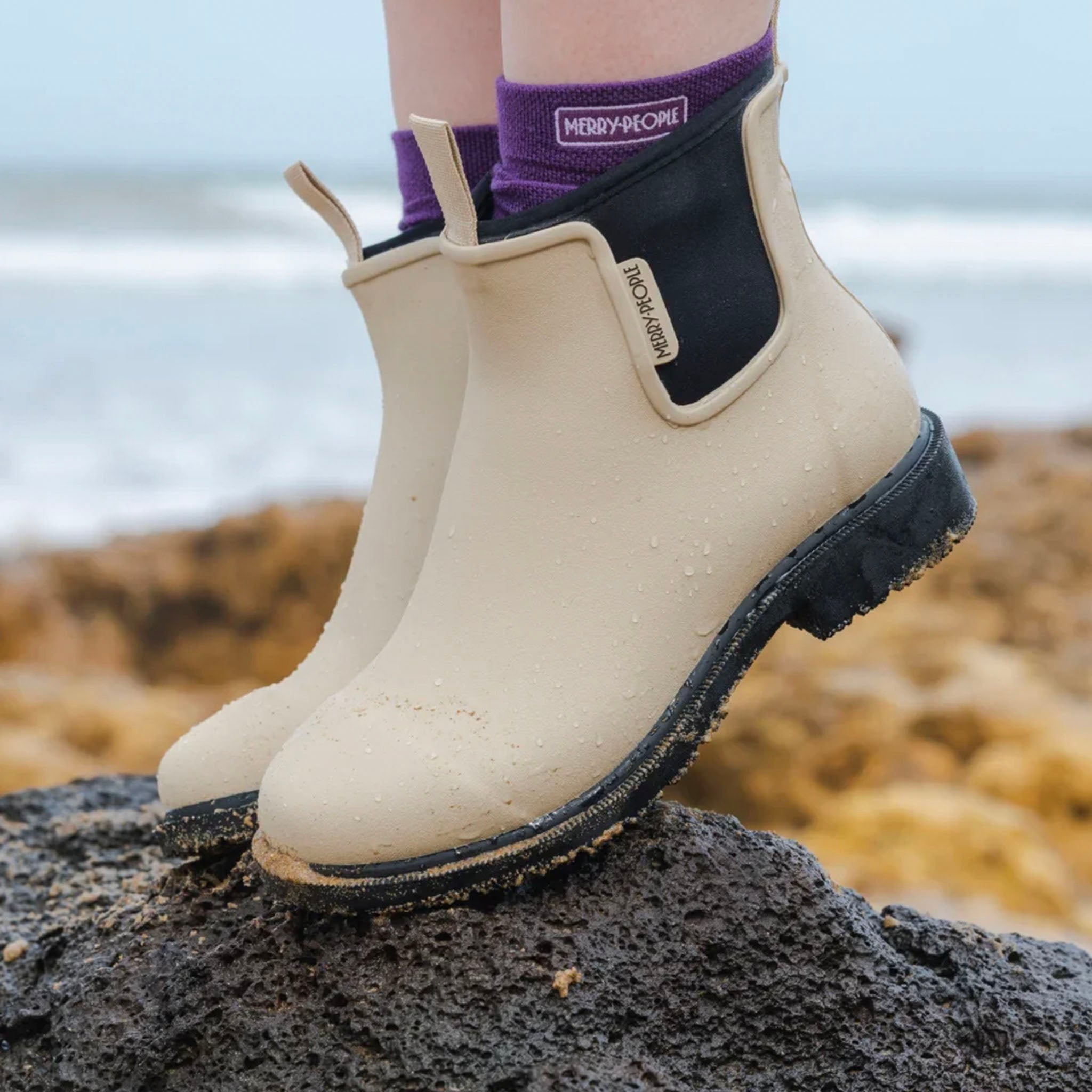 Merry People Bobbi Ankle Boots - Sand