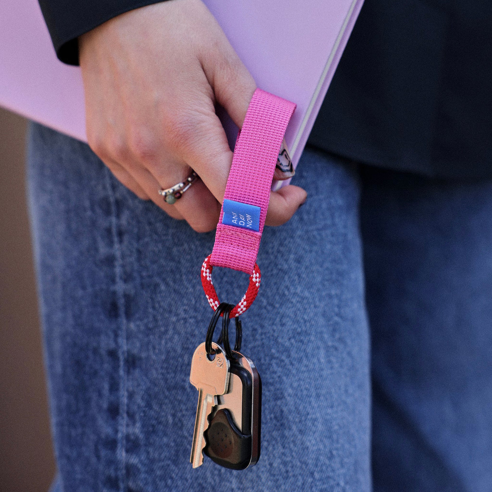 Milligram Any Day Now Key Organiser - Fuchsia & Tangerine