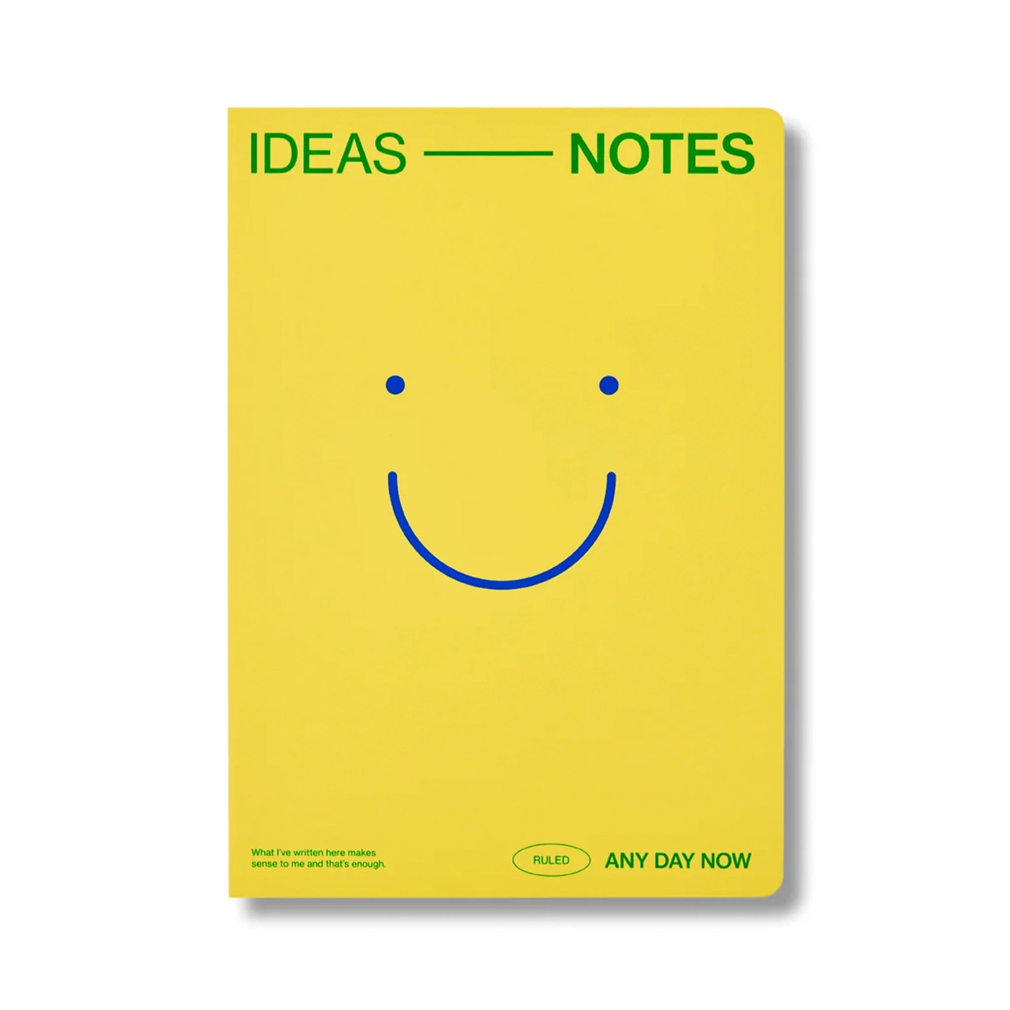 Milligram Any Day Now Open Bound A5 Ruled Notebook - Butter