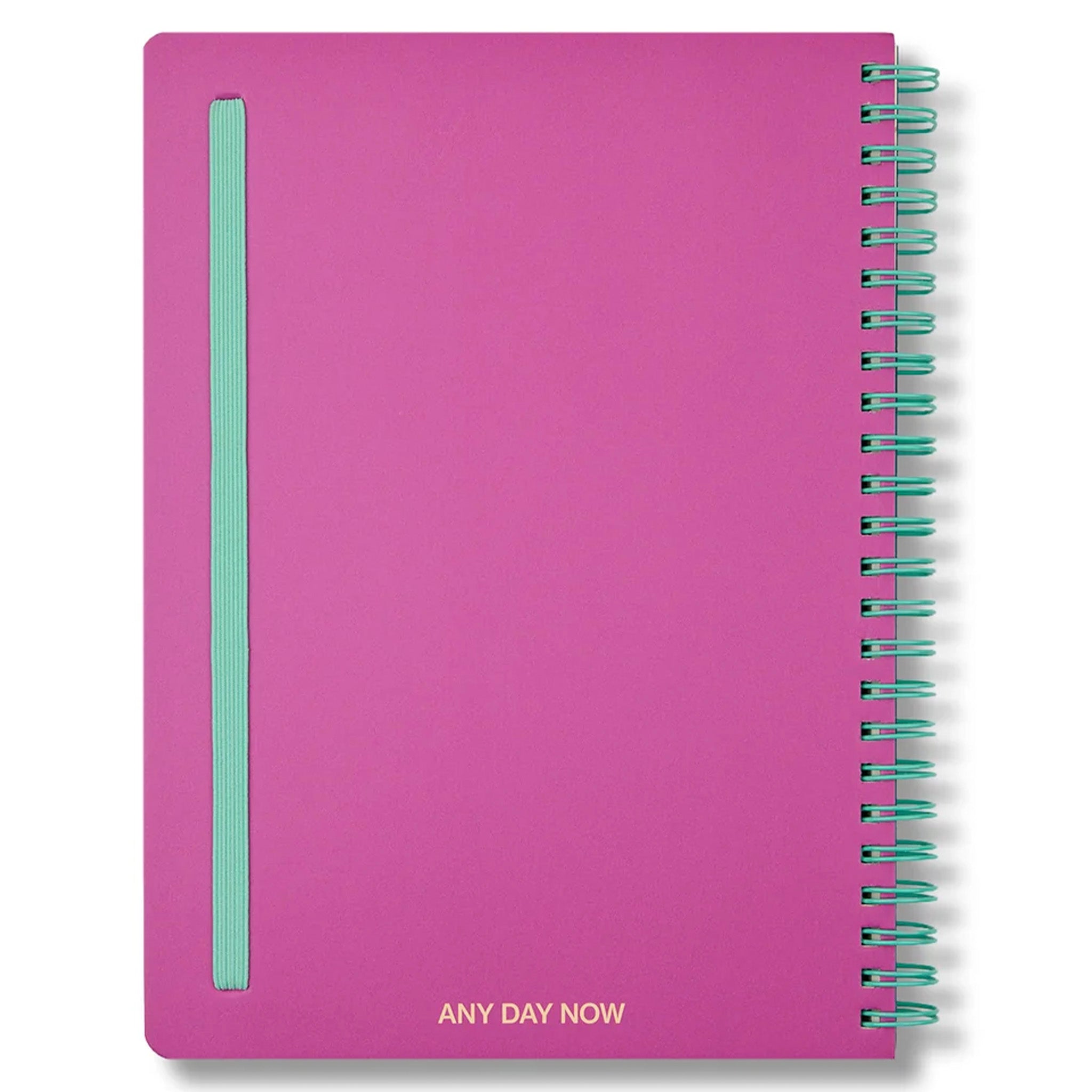Milligram Any Day Now Spiral Ruled A5 Notebook - Magenta