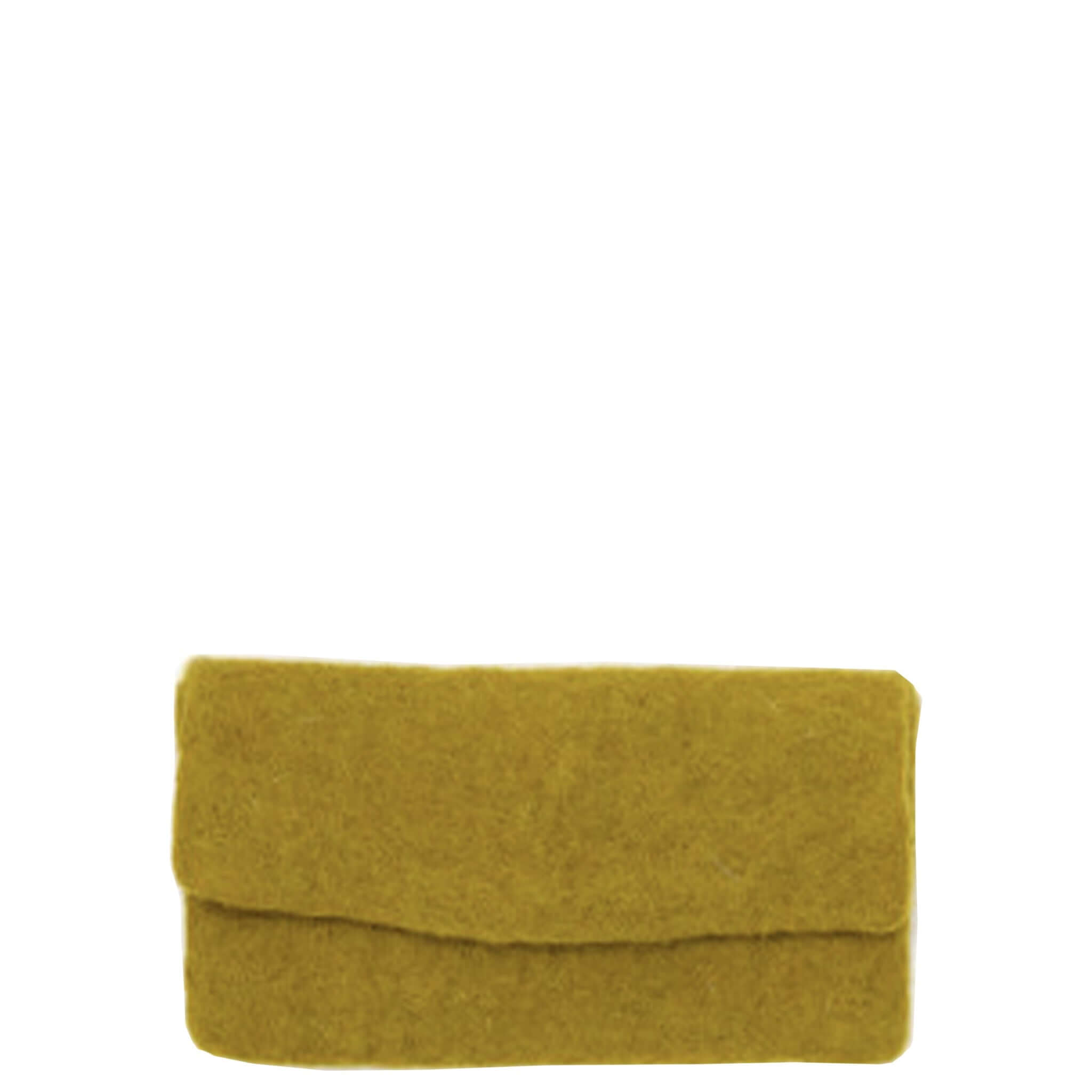 Muskhane Felt Glasses Case - Pistachio, handmade woollen felt glasses case in a unique greenish hue.