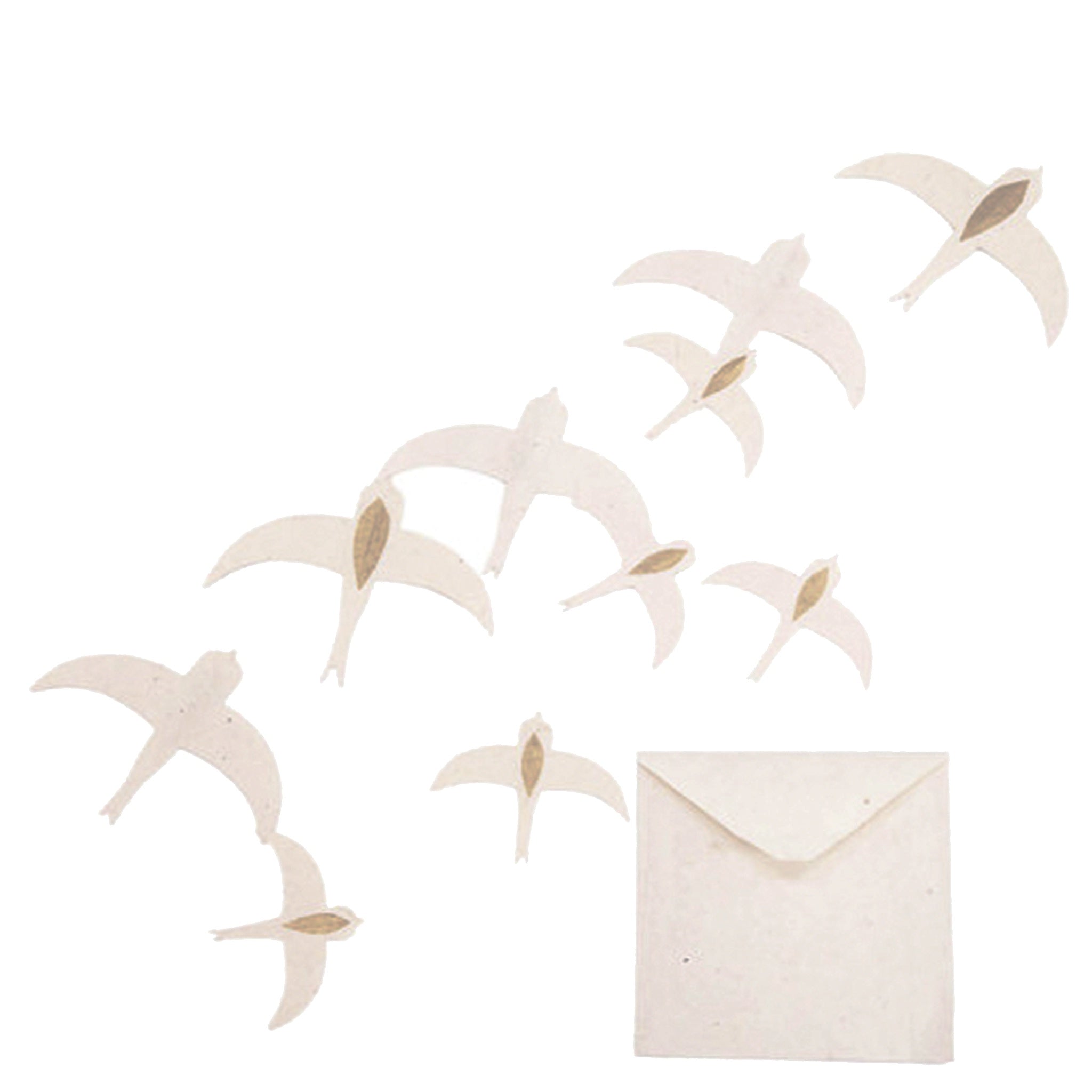 Muskhane Lokta Paper Swallows Decor Set