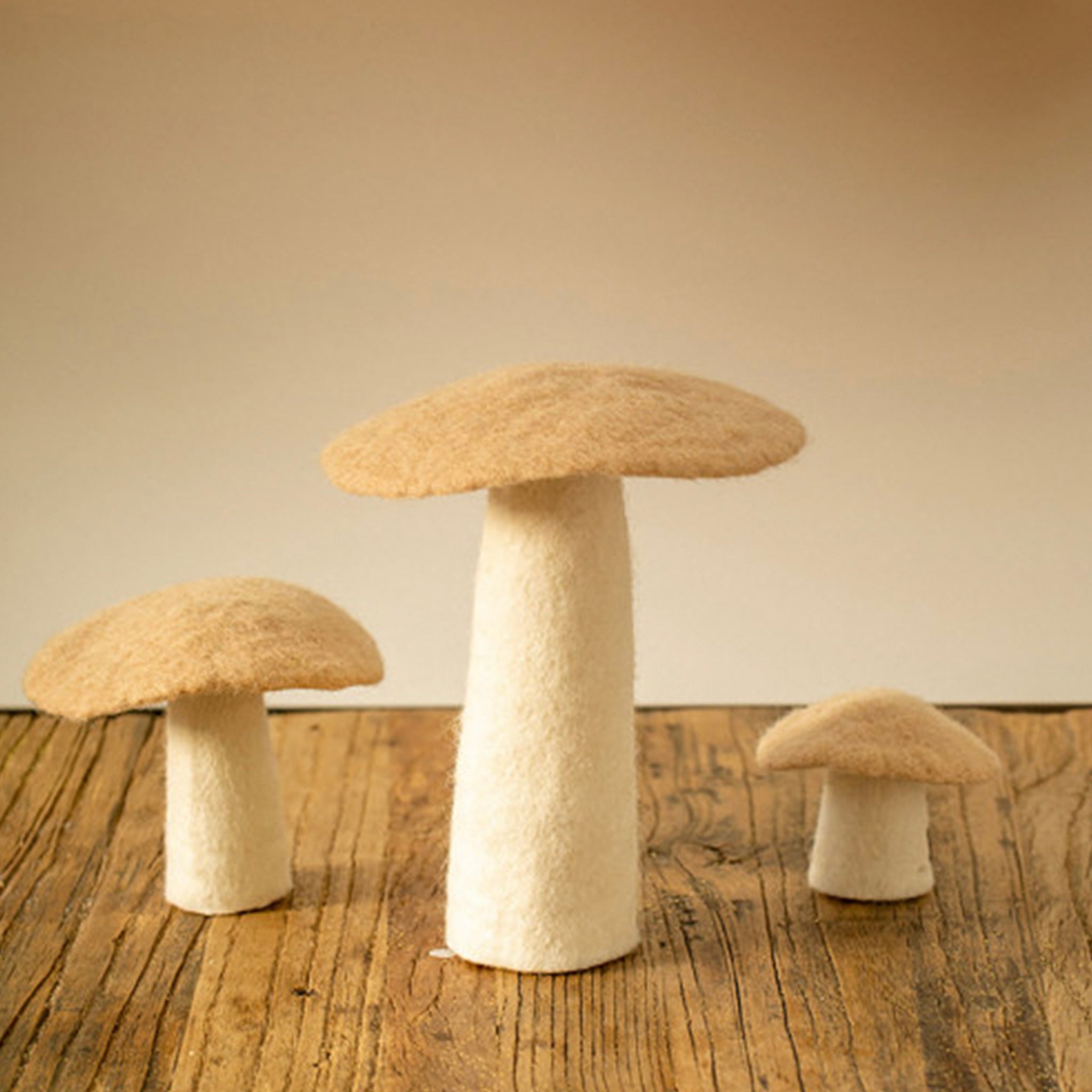 Muskhane Felt Mushroom - Small Nude