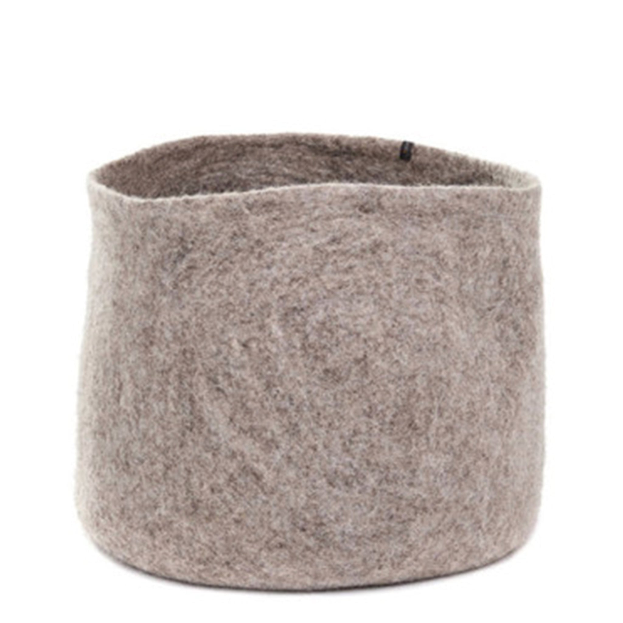 Muskhane Calabash Felt Basket - Light Stone - Tea Pea Home