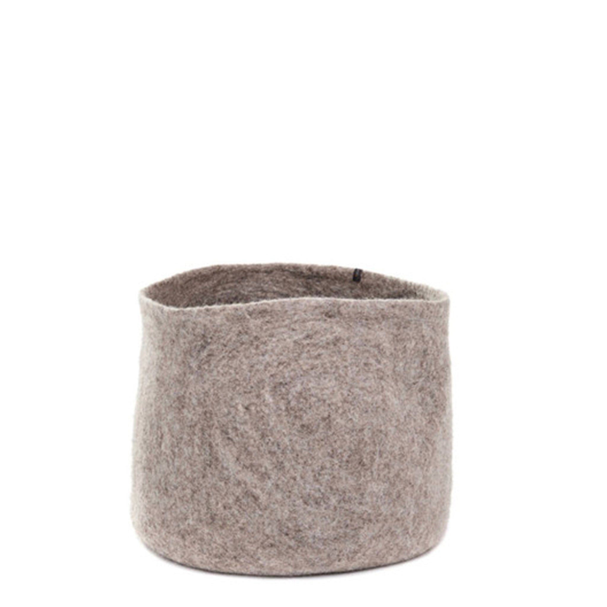 Muskhane Calabash Felt Basket - Light Stone - Tea Pea Home