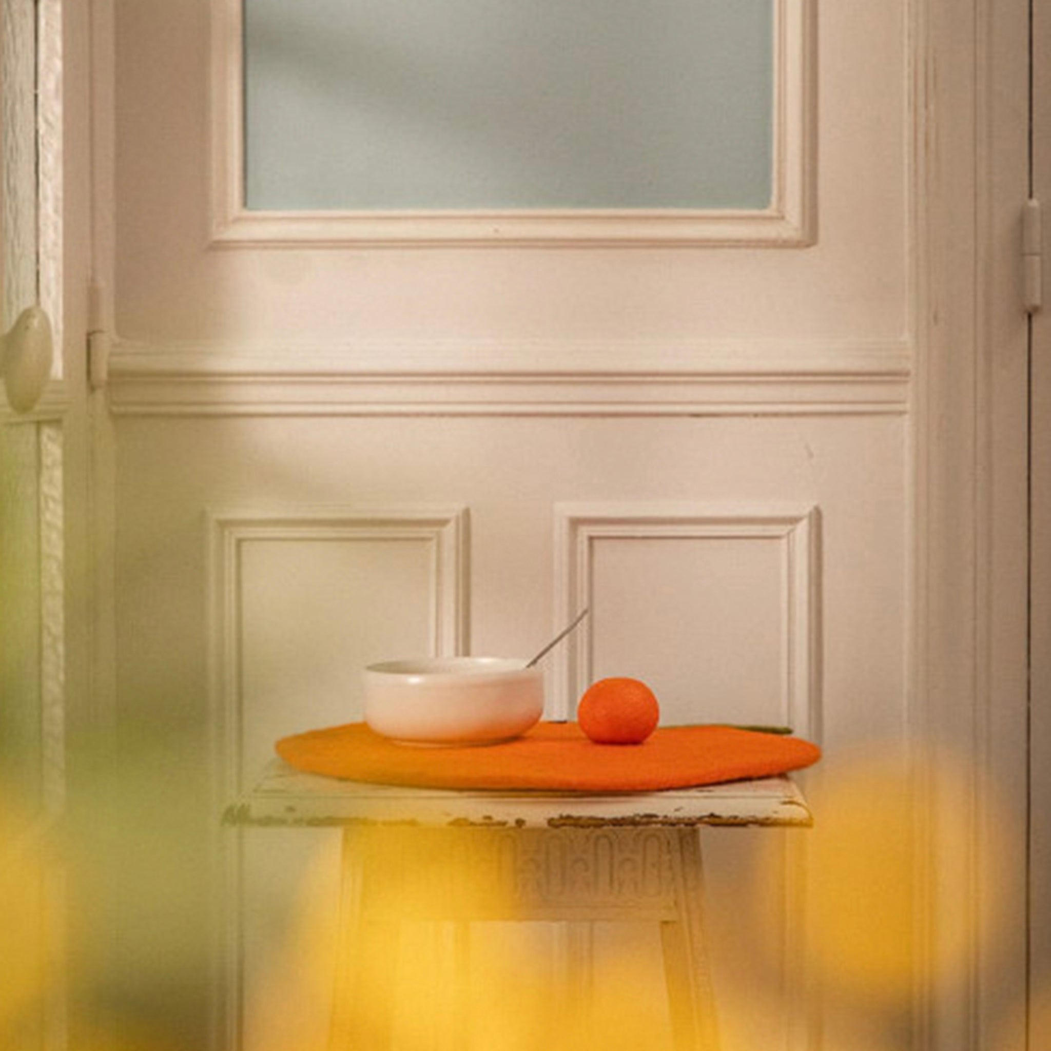 Muskhane Felt Clementine Placemat - Pure Orange