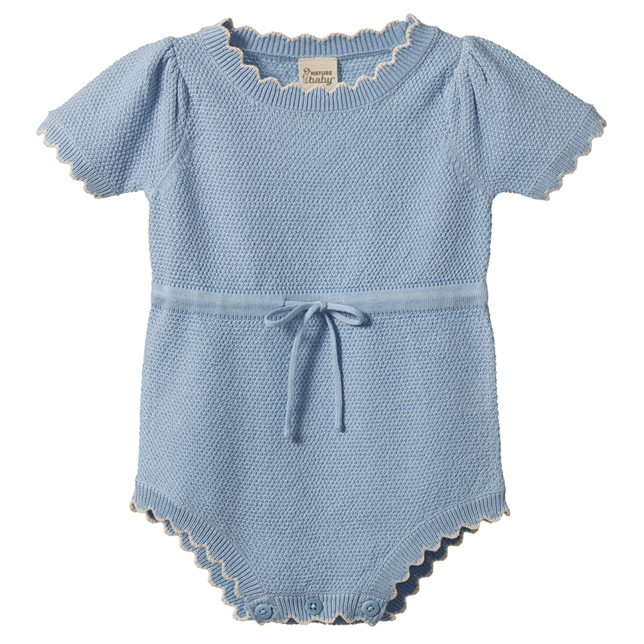 Nature Baby Organic Cotton Lottie Suit - Celestial Blue