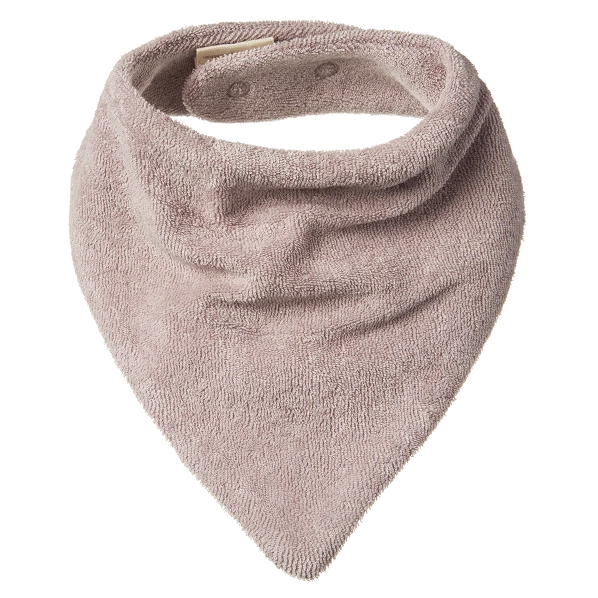 Nature Baby Organic Cotton Terry Triangle Bib - Lilac