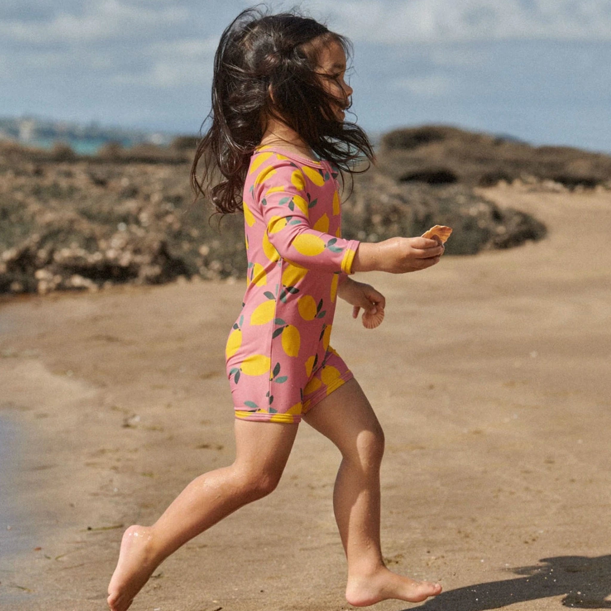 Nature Baby One Piece Bathing Trunks - Lemmony Rose
