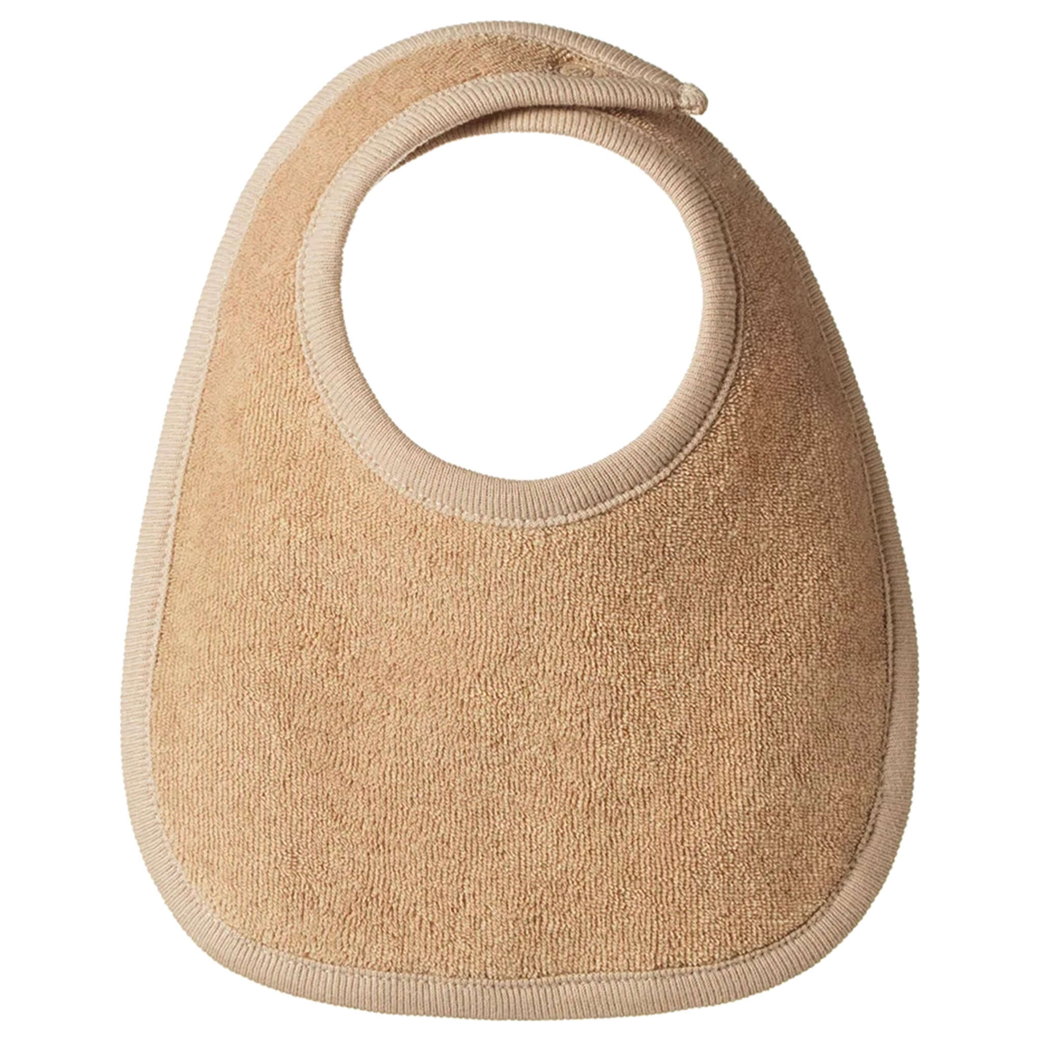Nature Baby Organic Cotton Dribble Bibs 3 Pack - Rose Dust, Natural & Nougat in natural color.