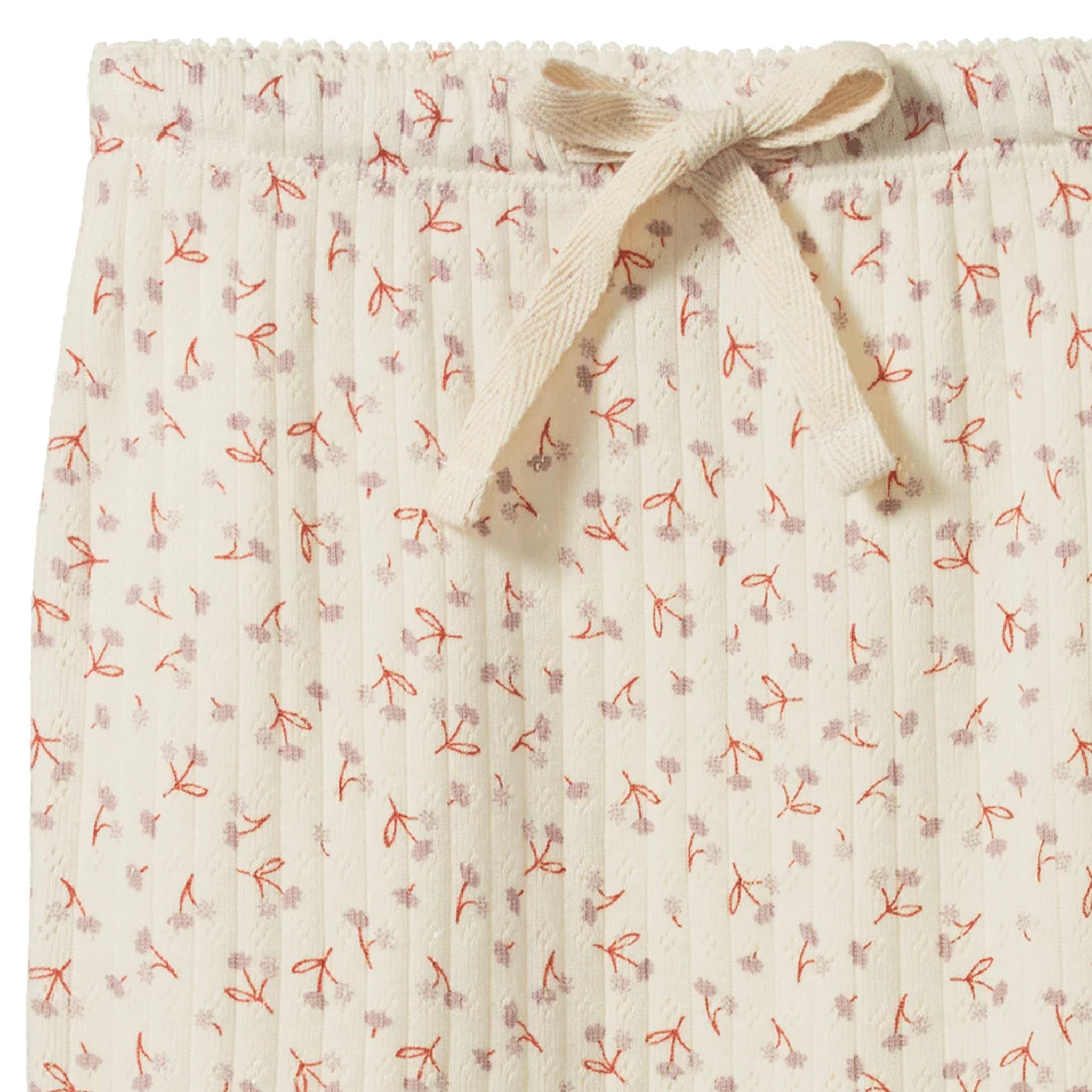 Nature Baby Organic Cotton Pointelle Footed Romper - Dandelion