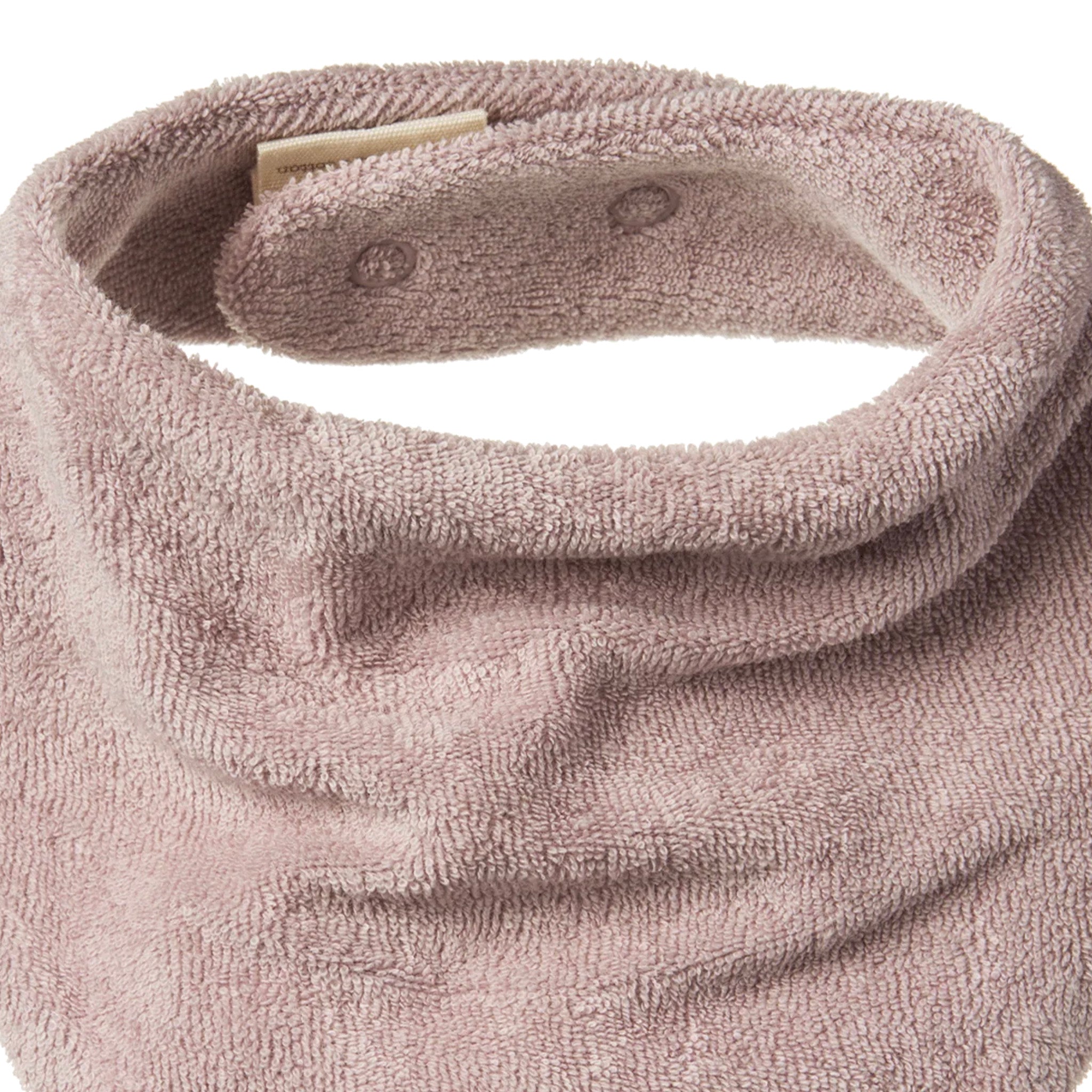 Nature Baby Organic Cotton Terry Triangle Bib - Lilac