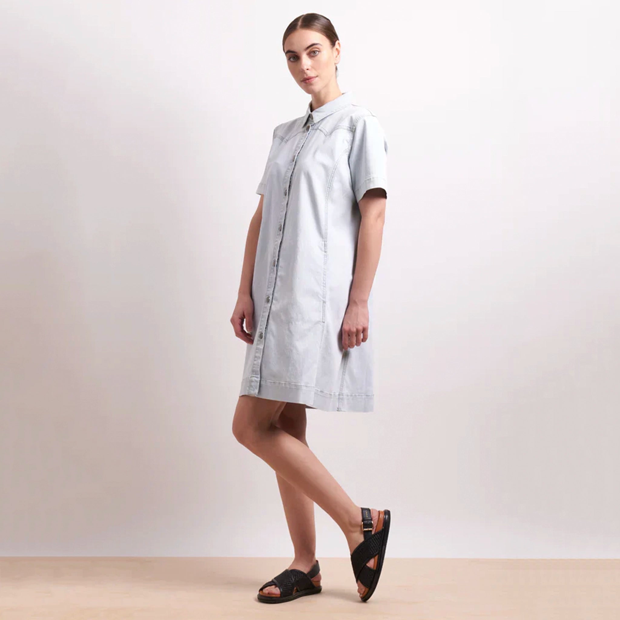 Neris Go West Dress - Blue Stone