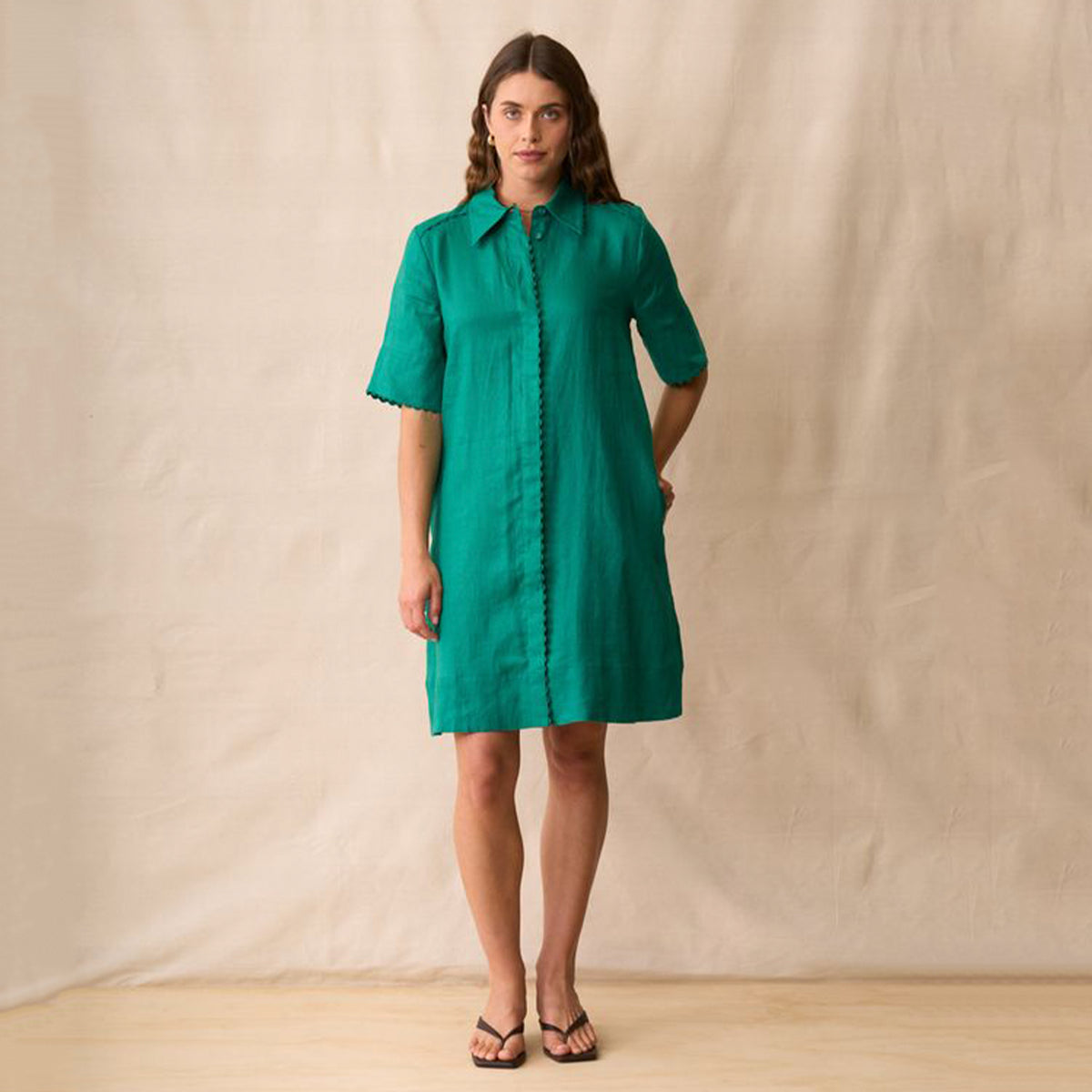 Neris Rikki Dress - Malachite