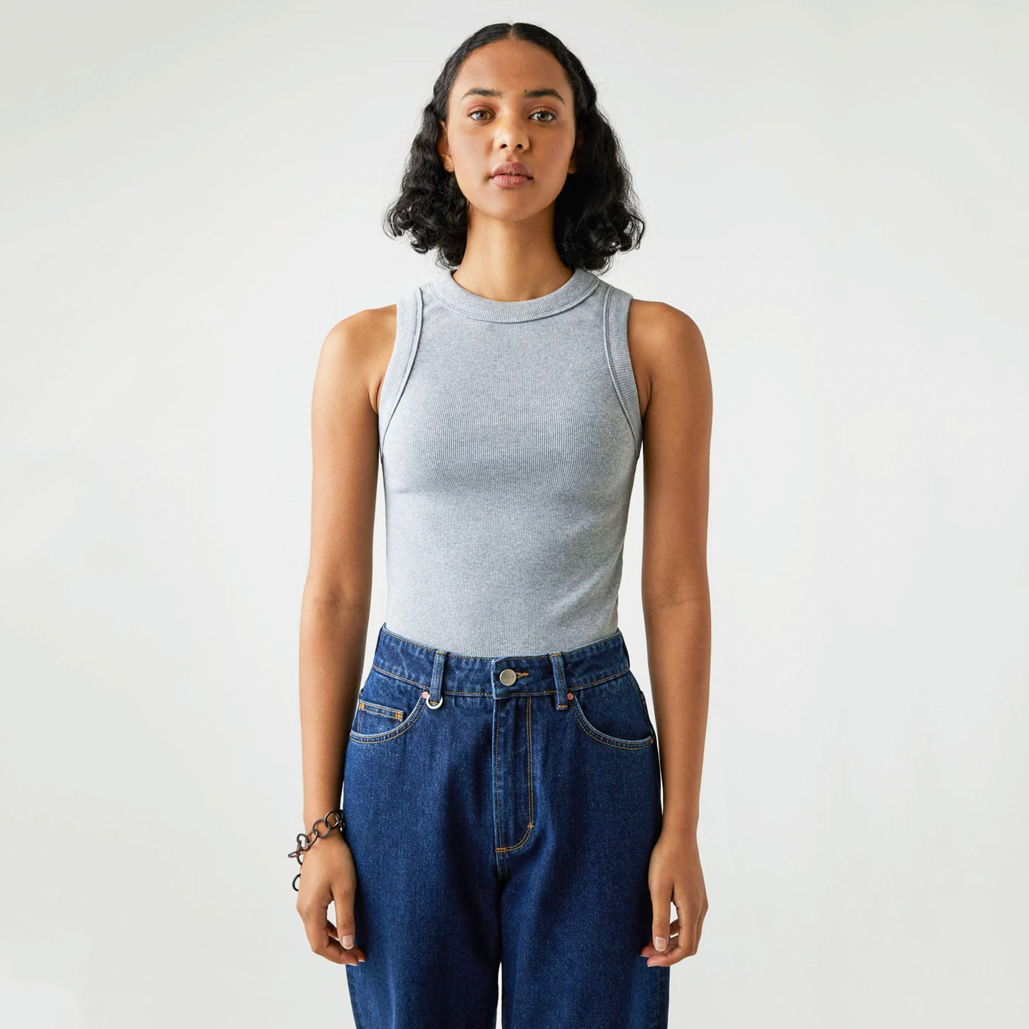 Neuw Jonesy Singlet - Grey Marle