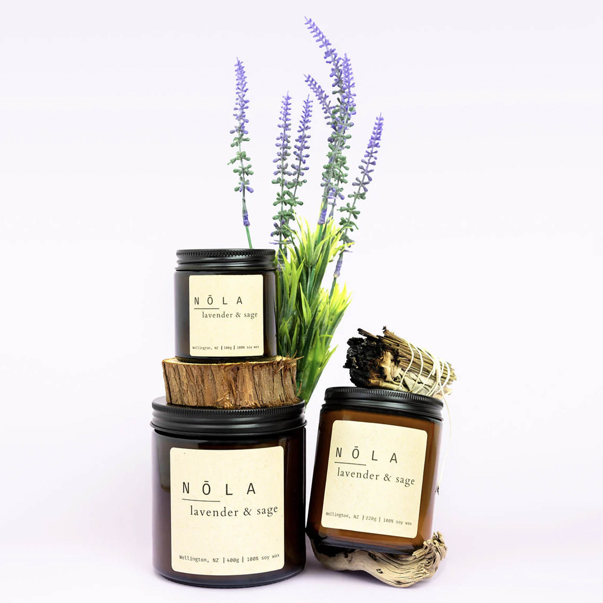 Nōla Soy Candle - Lavender & Sage