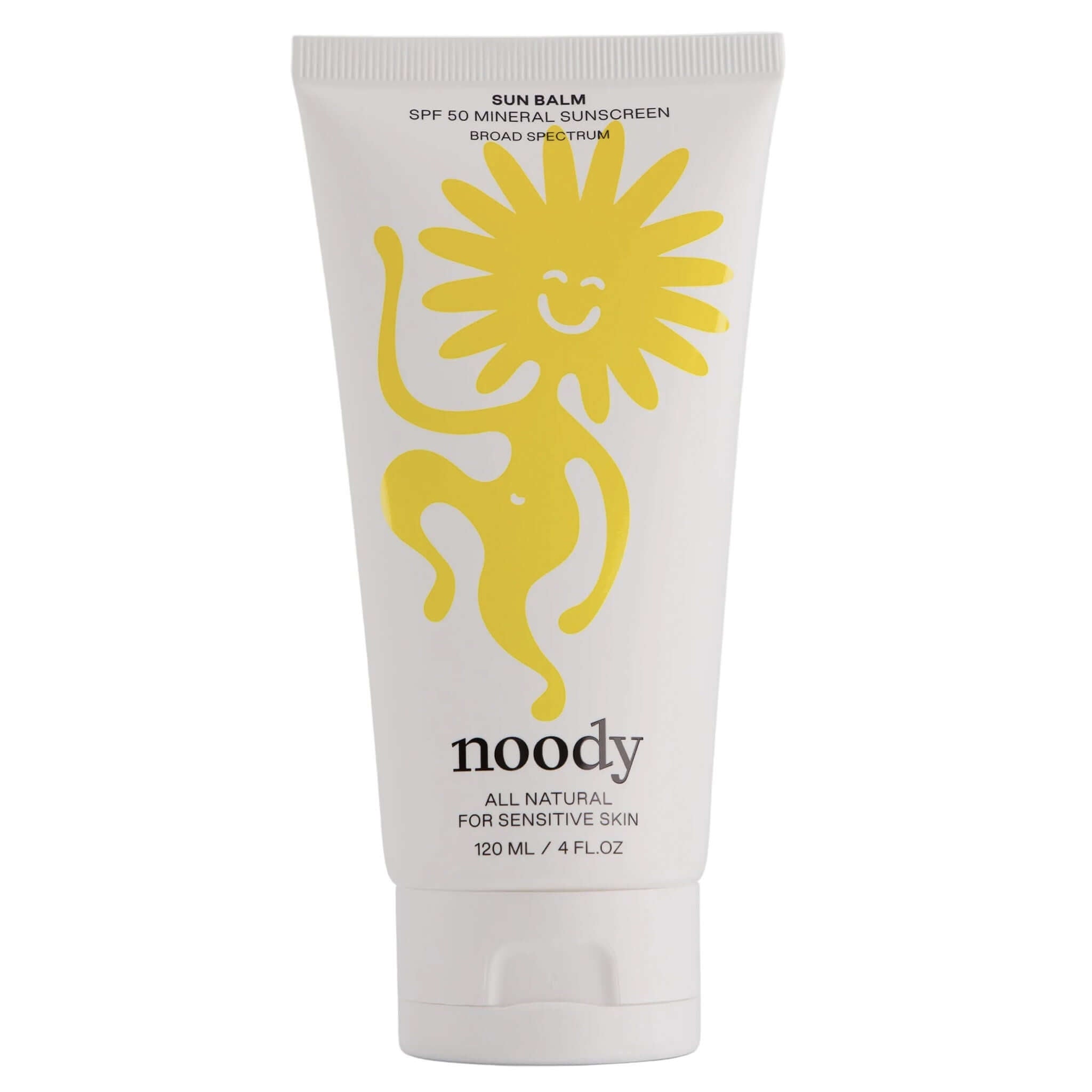 Alt Tag: Noody Sun Balm SPF 50 mineral sunscreen for sensitive skin, non-nano zinc oxide broad-spectrum UVA/UVB protection tube