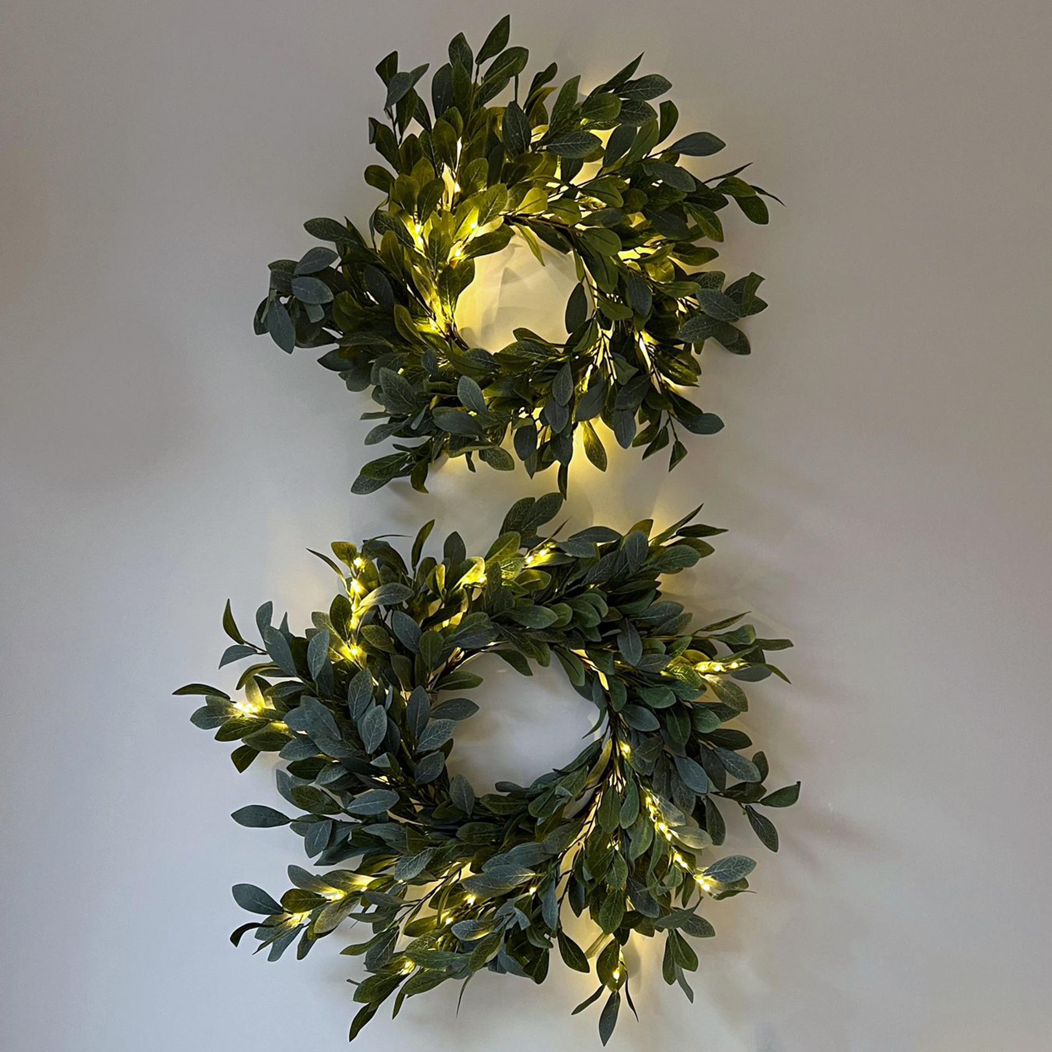 Olive Light Up Christmas Wreath Christmas Not specified 