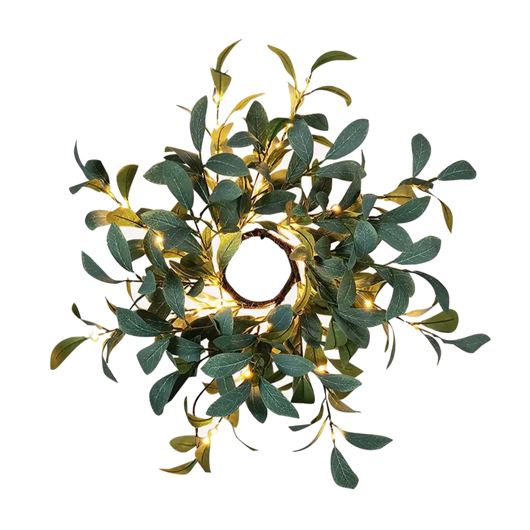 Olive Light Up Christmas Wreath - Tea Pea Home