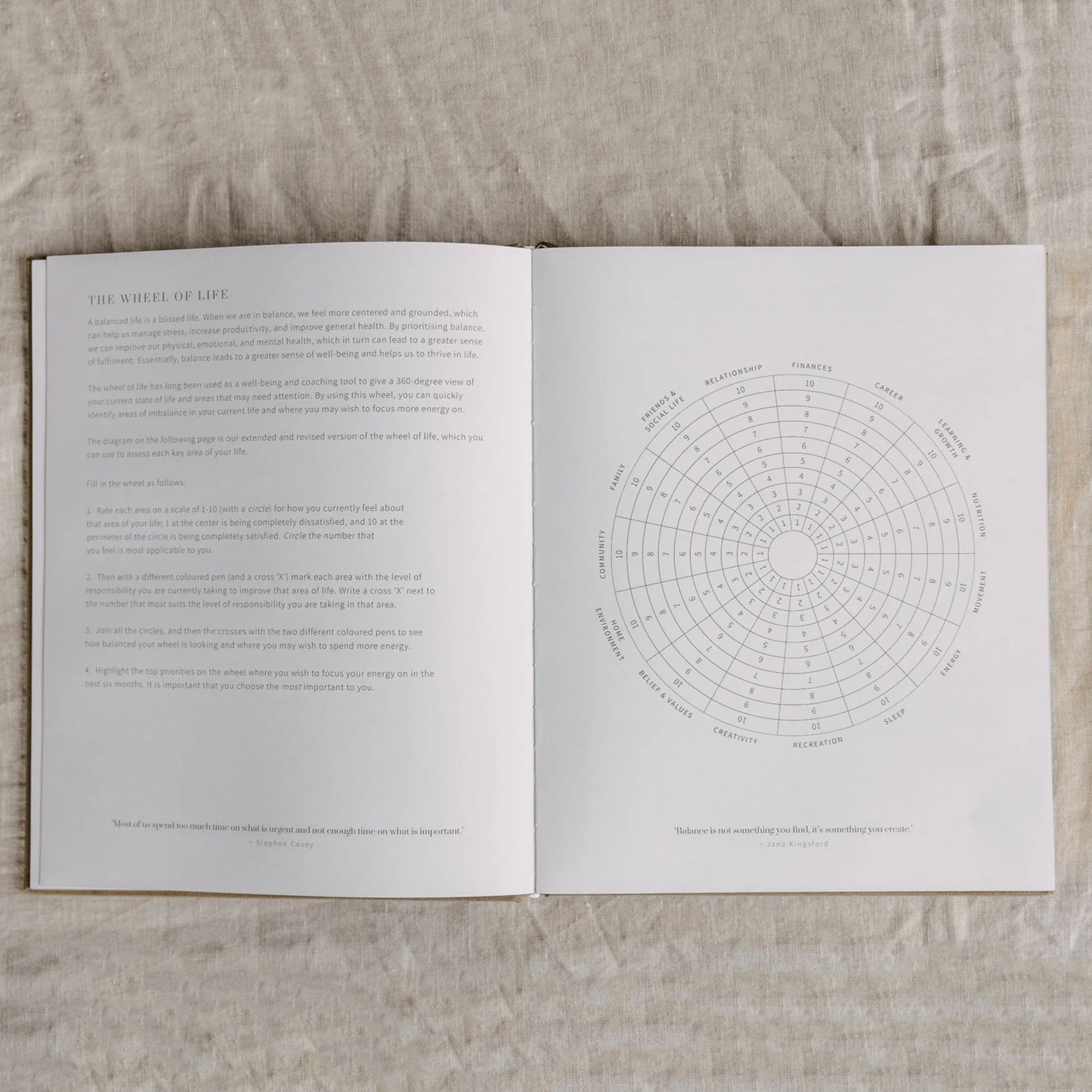 Olive + Page YOU. The Well-being Journal – Sand