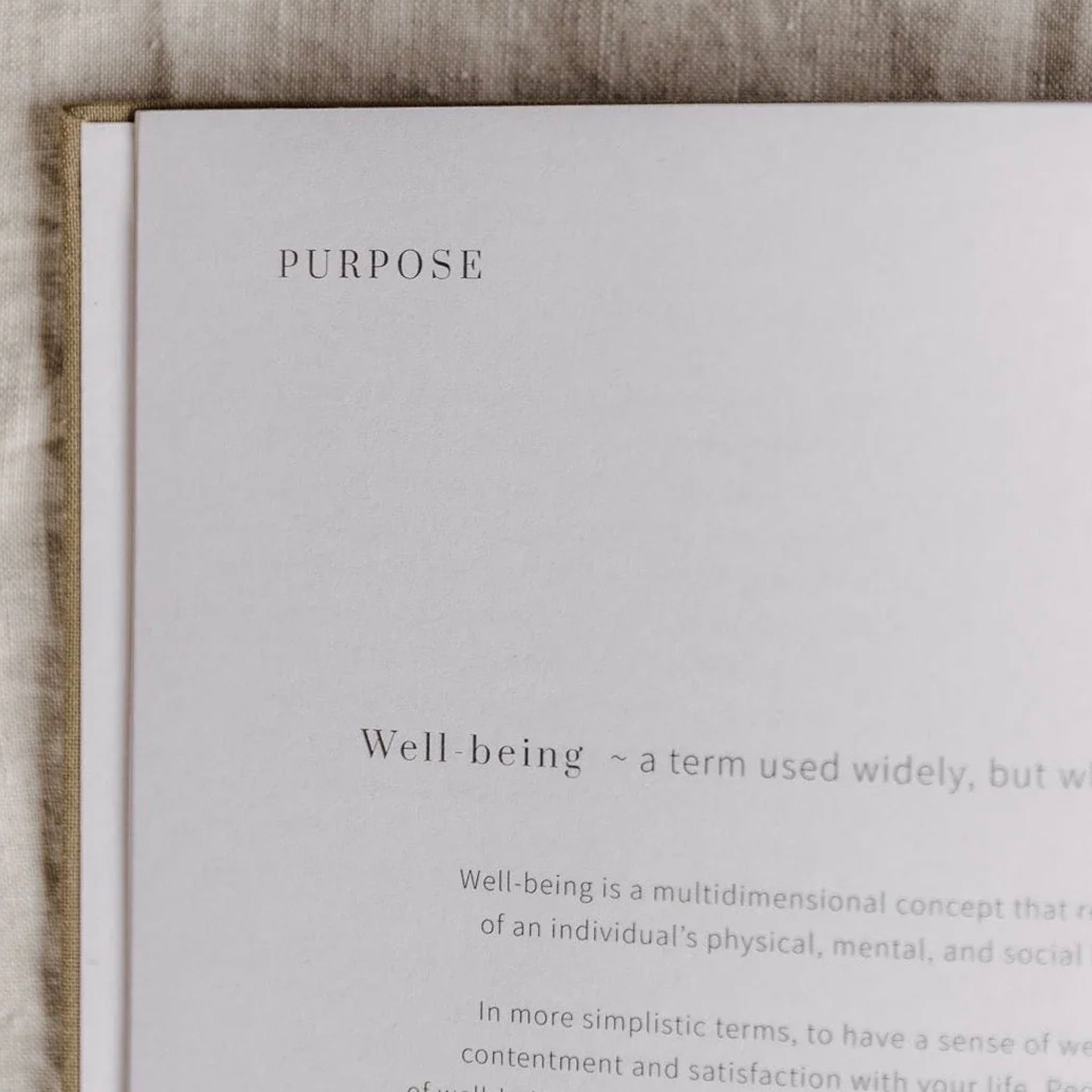 Olive + Page YOU. The Well-being Journal – Sand