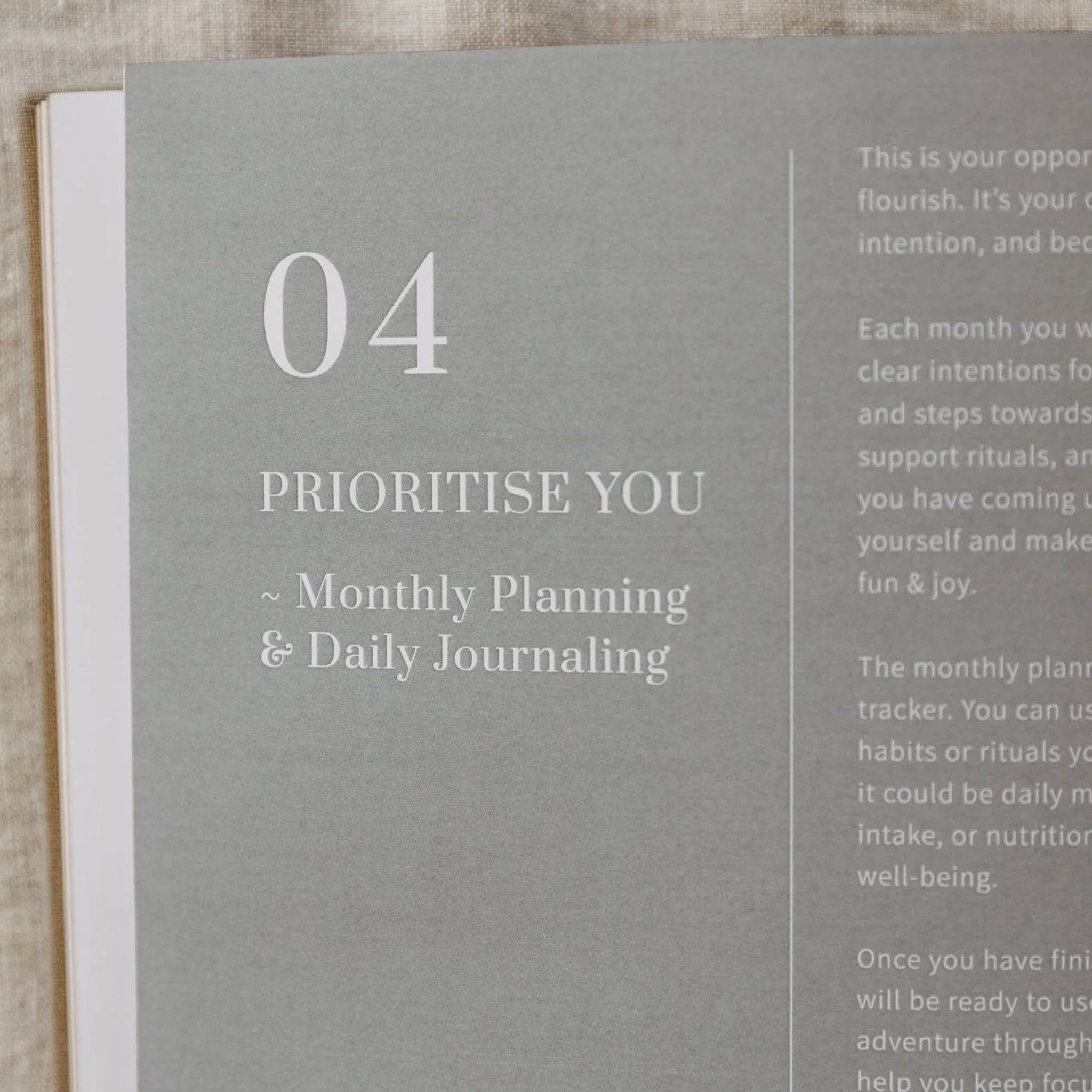 Olive + Page YOU. The Well-being Journal – Sand
