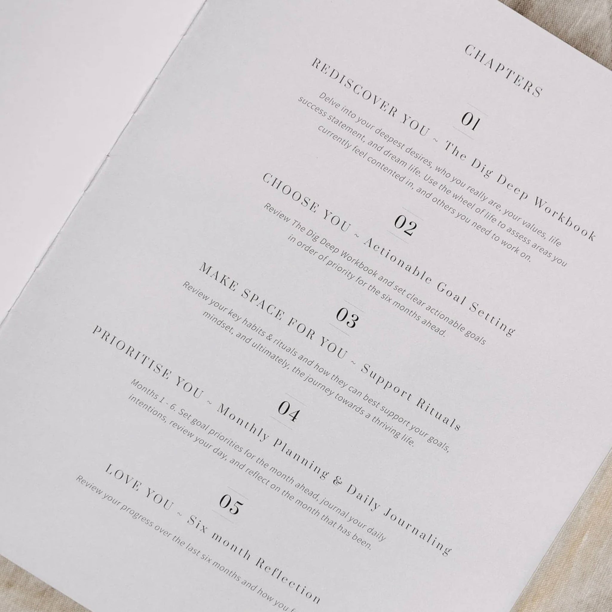 Olive + Page YOU. The Well-being Journal – Sand