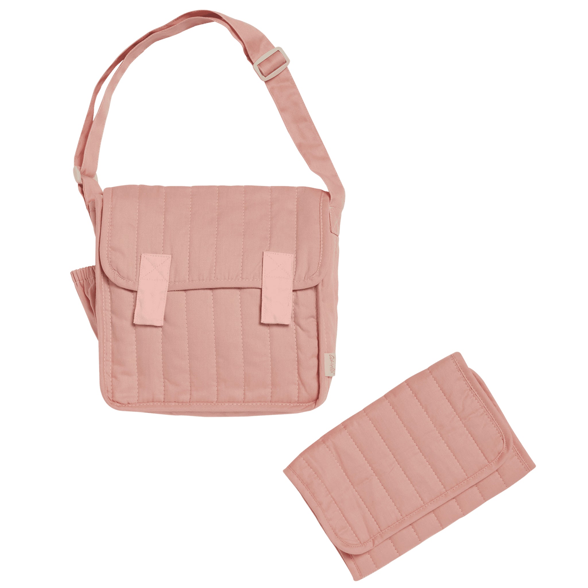 Olli Ella Carrie Convertible Changing Set - Rose