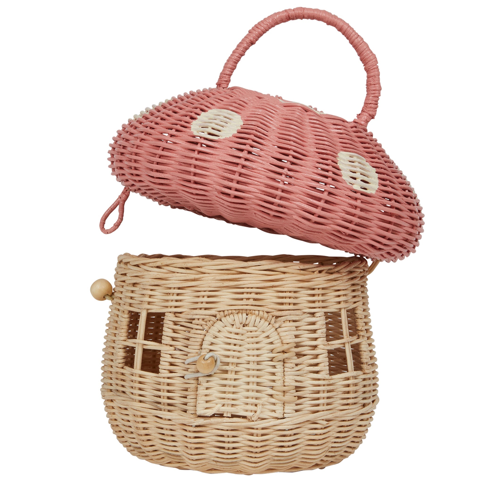 Olli Ella Mushroom Basket - Musk - Tea Pea Home