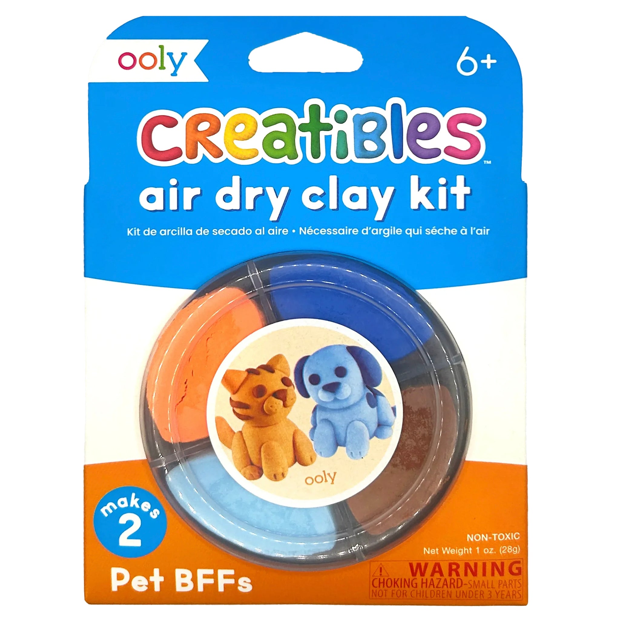 Ooly Creatibles Mini Air Dry Clay - Pet BFFs