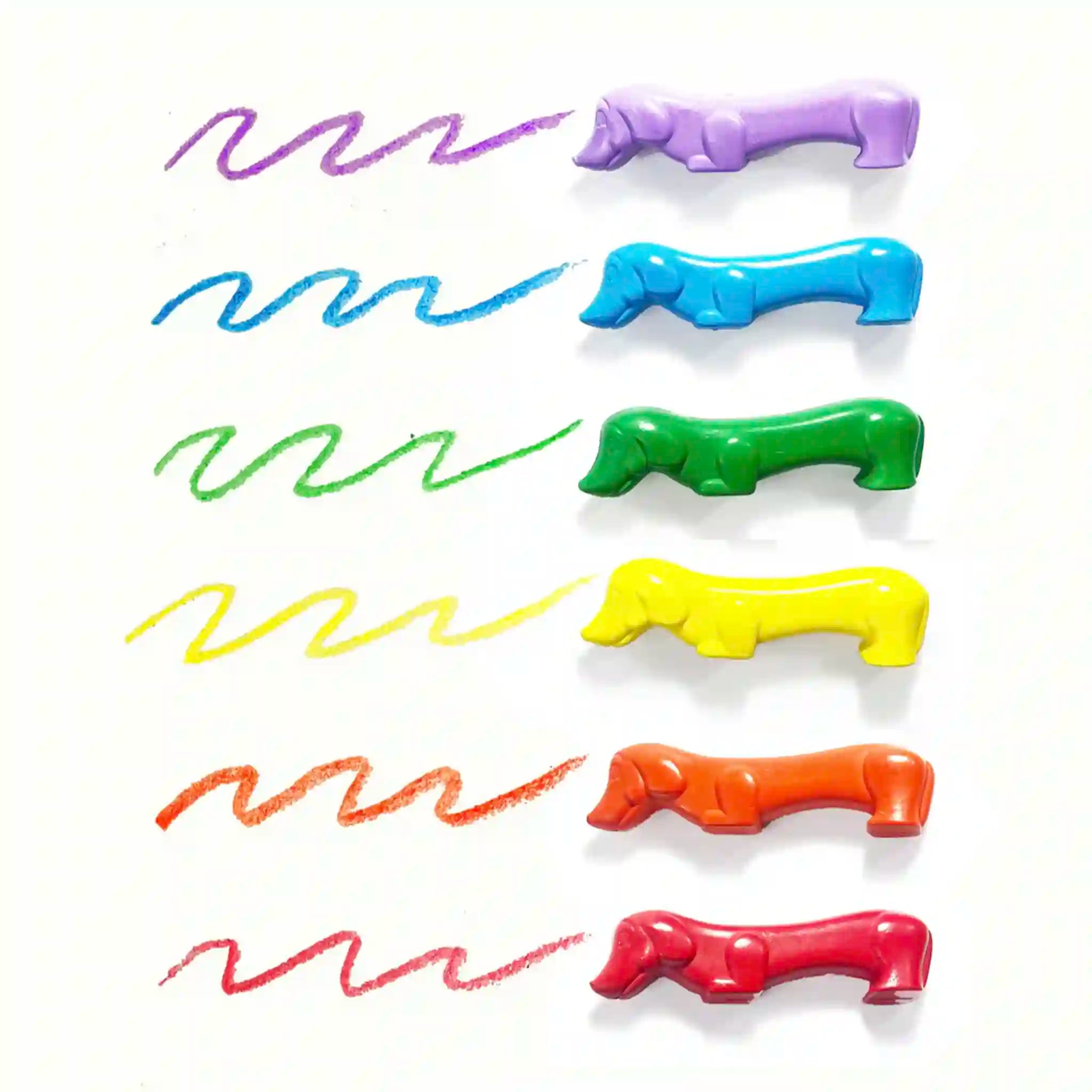 Set of colorful hair clips on a white background with sample hair styles.