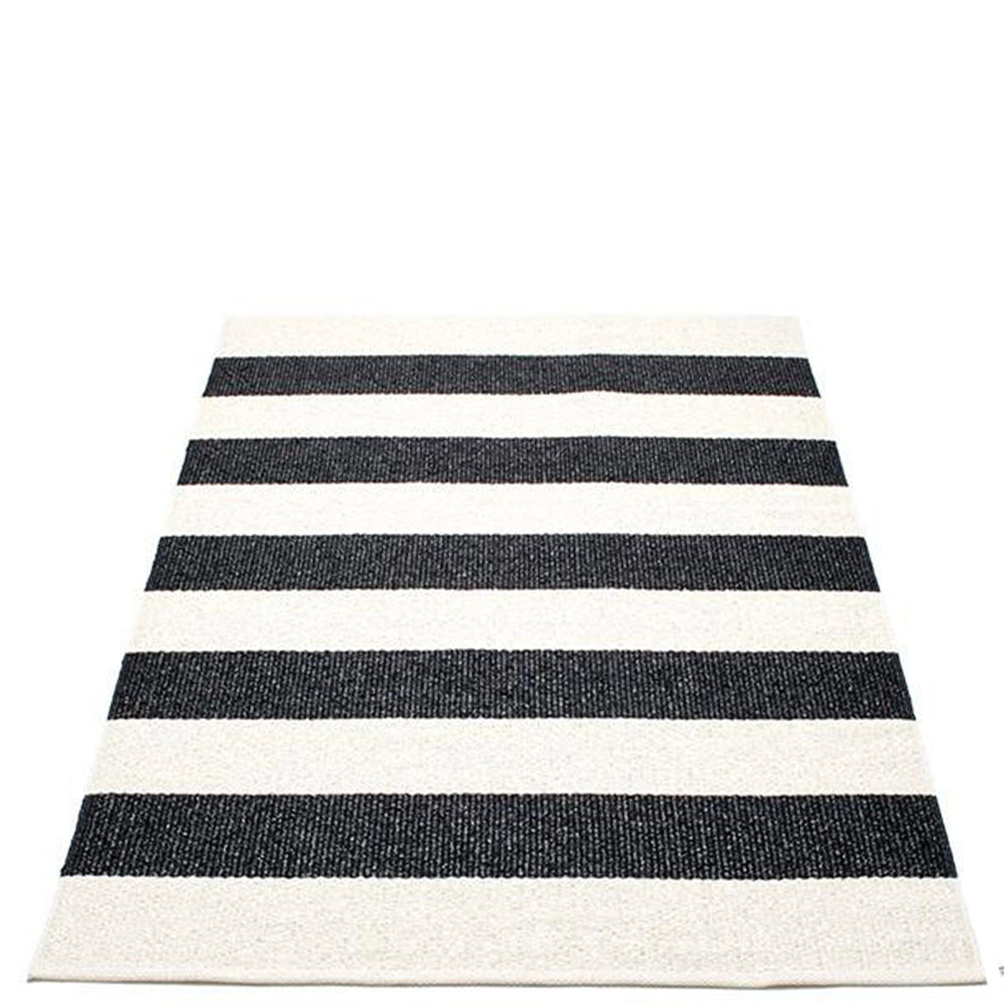 Pappelina Sweden Bob Reversible Mat - Black & Vanilla (V1 - Pressed Edge)