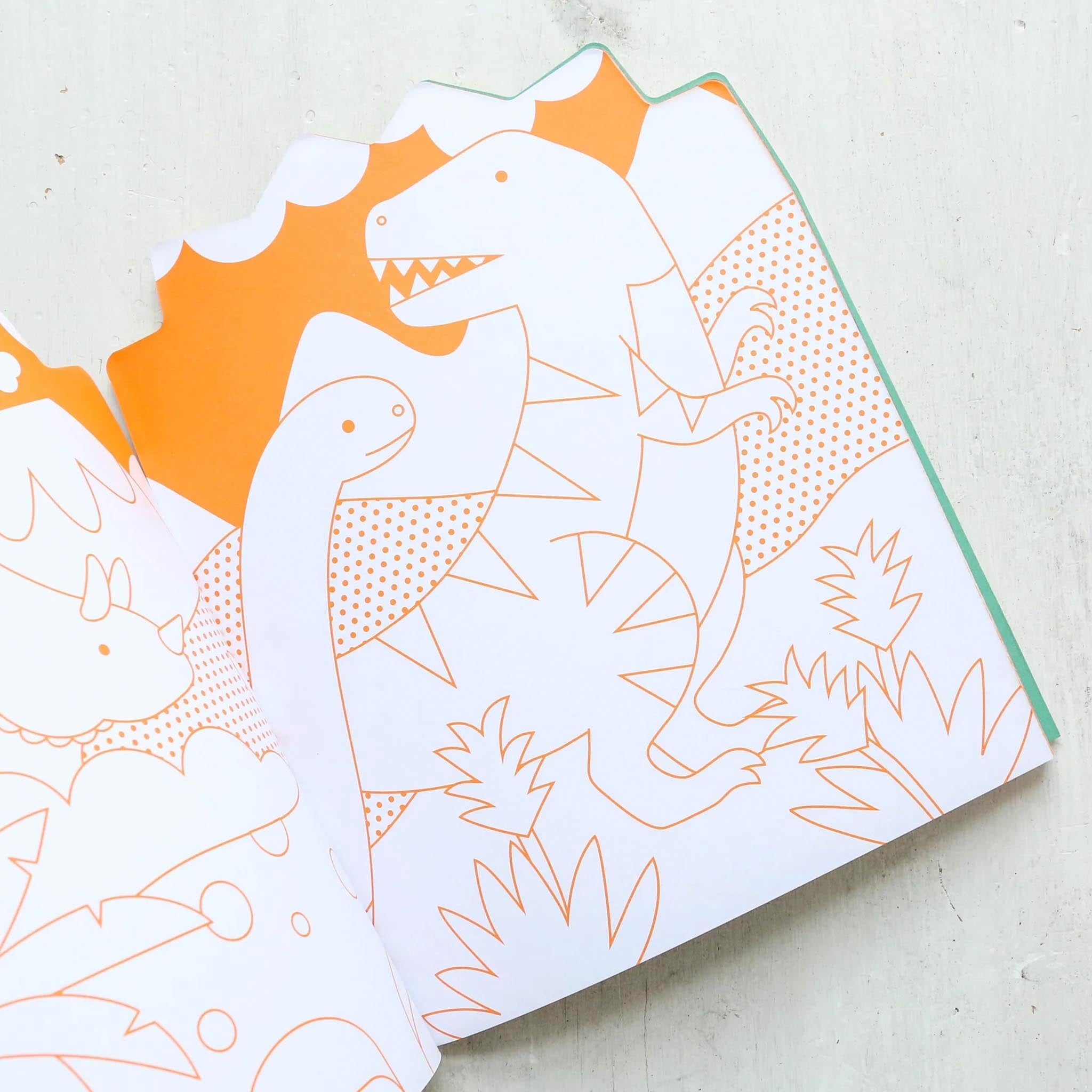 Petit Collage Colouring Book with Stickers - Dinosaurs Toys Not specified 