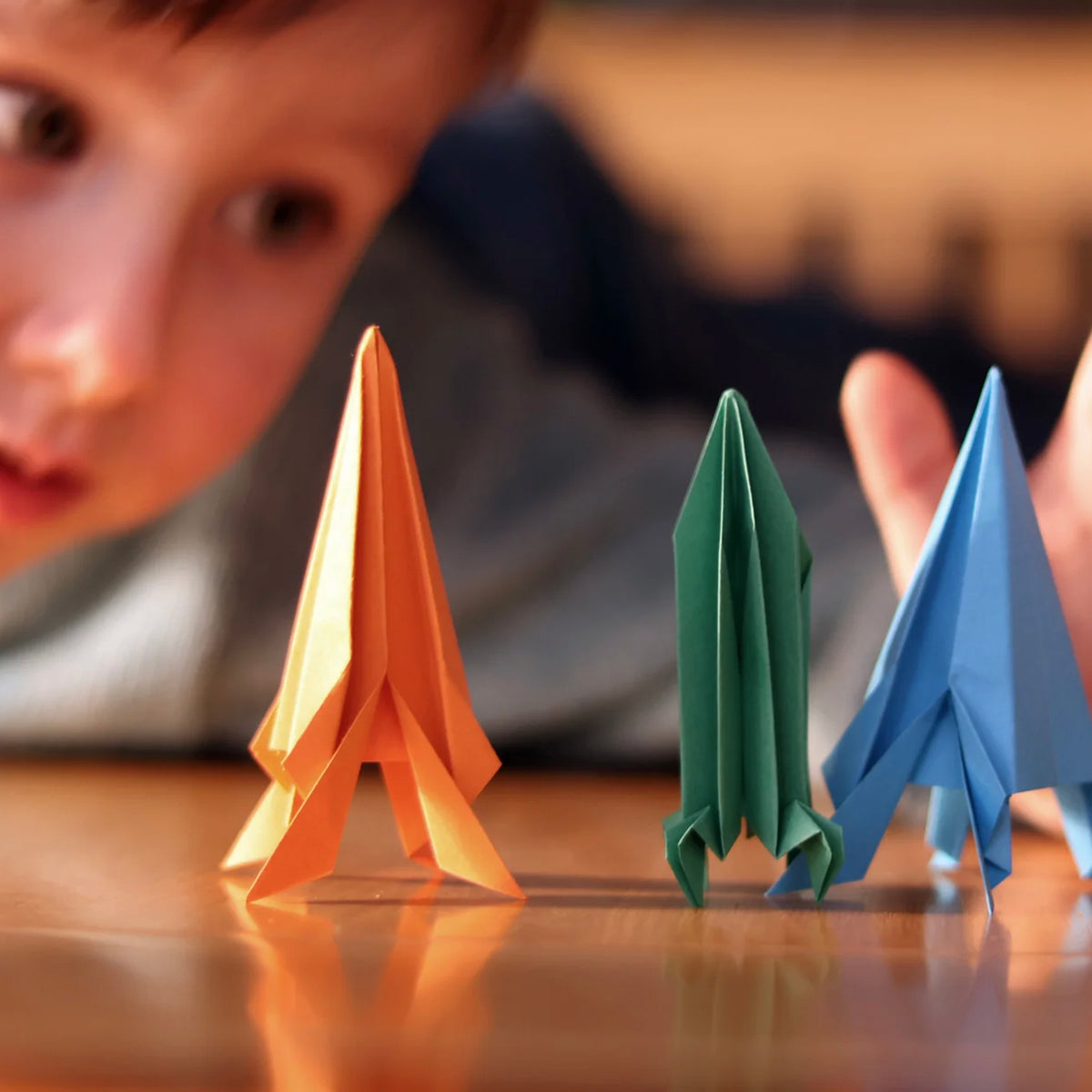Pikkii Origami Paper Flying Rockets