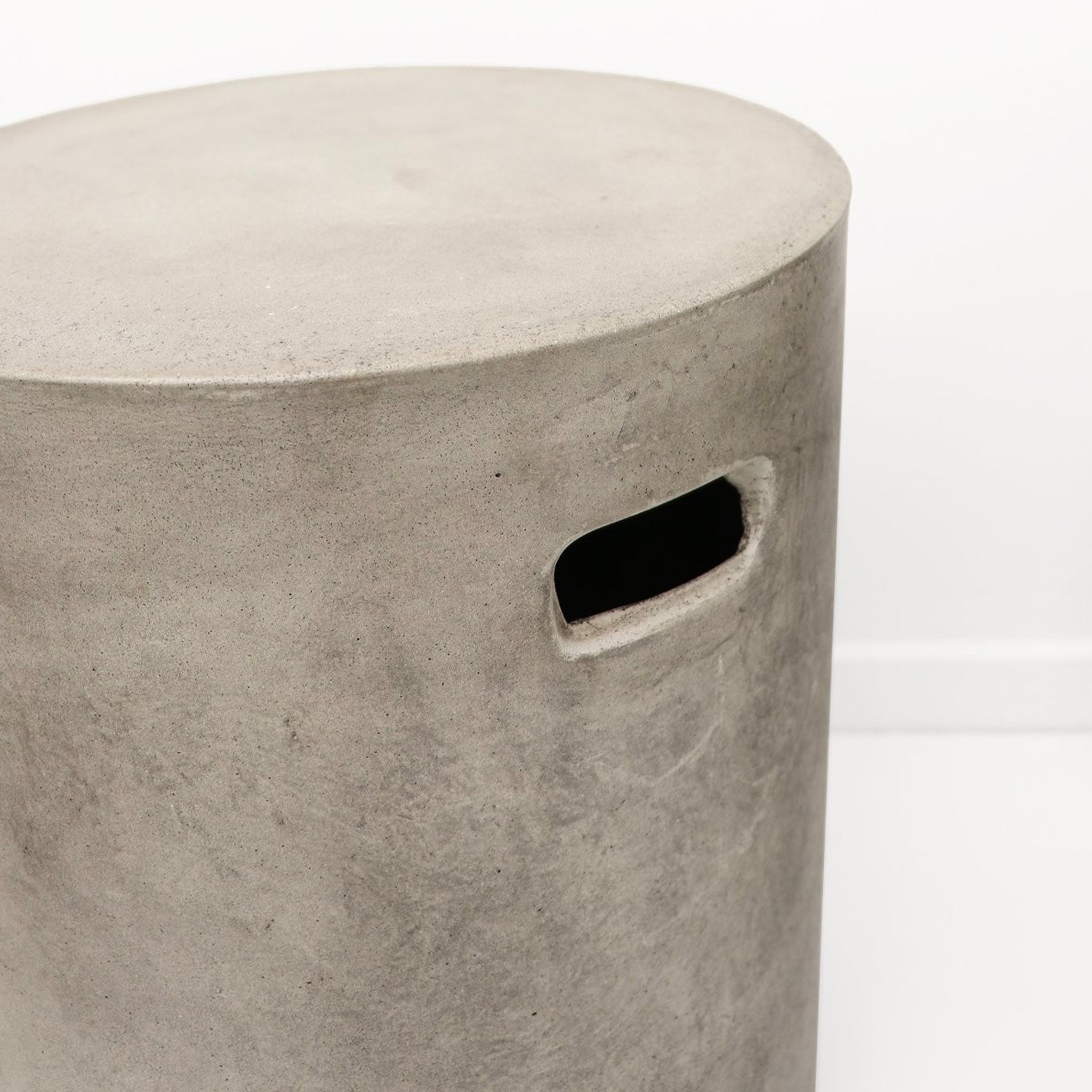 Pipe Concrete Side Table / Stool - Grey