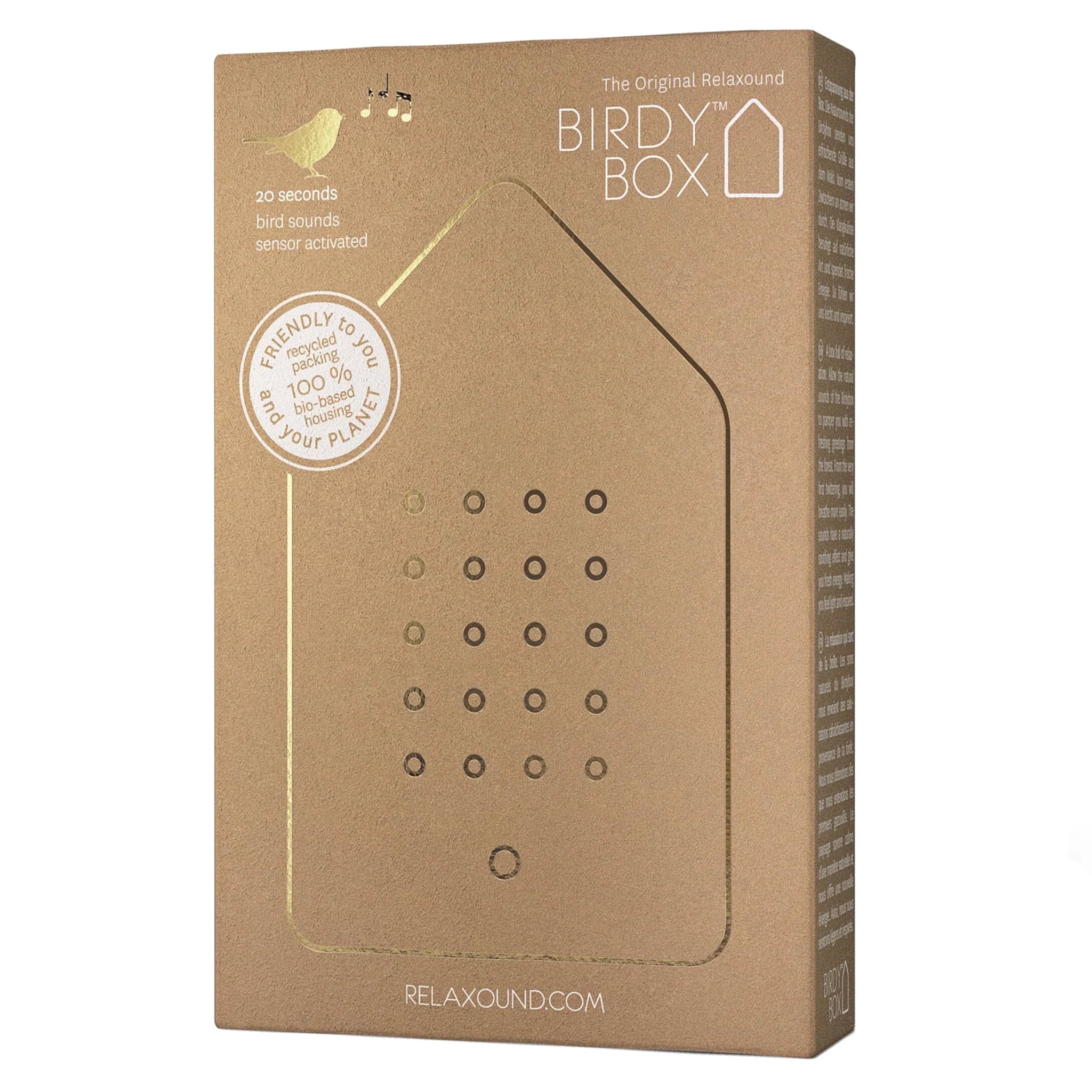 Relaxound Birdybox - Golden Brass