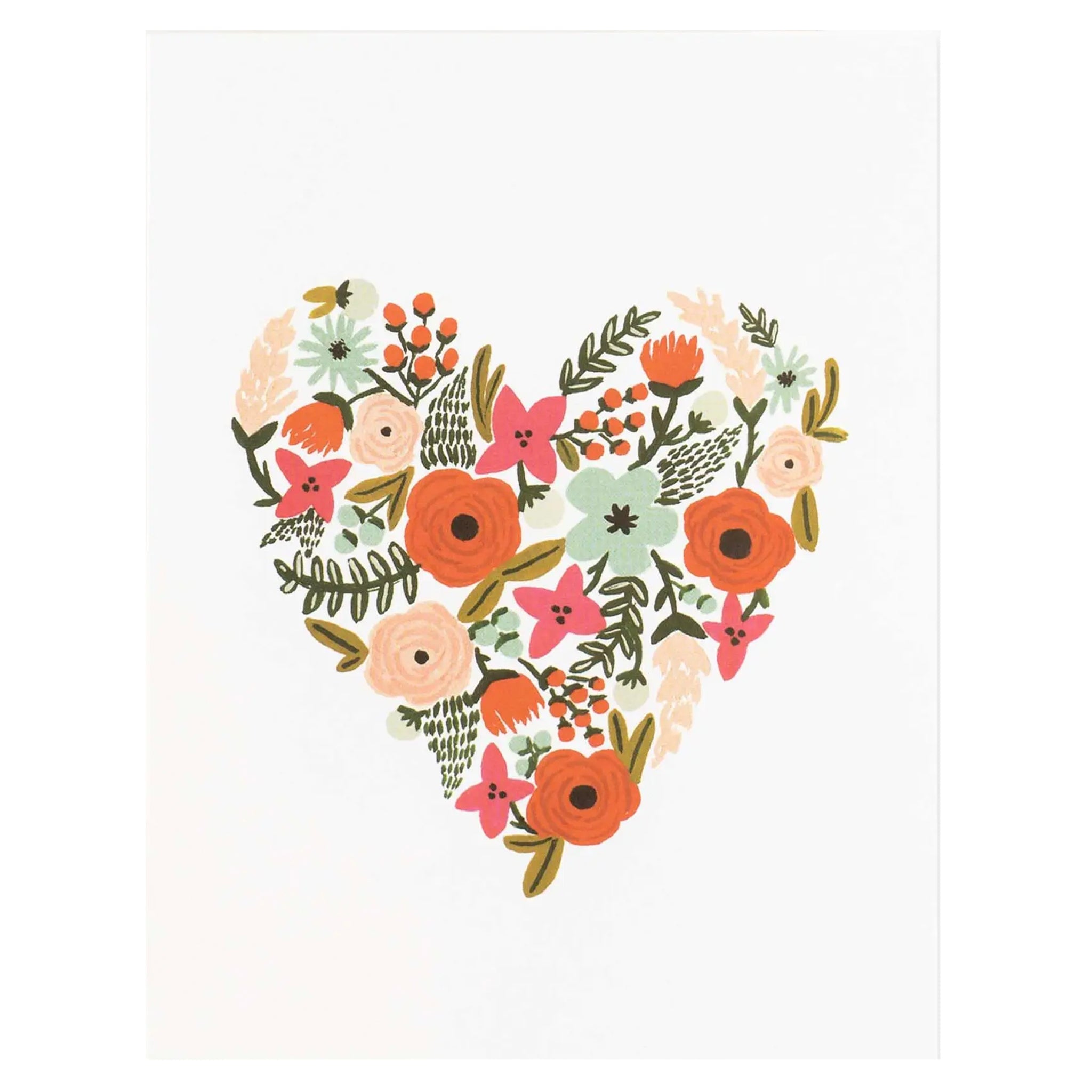 Rifle Paper US Card - Floral Heart - Tea Pea Home
