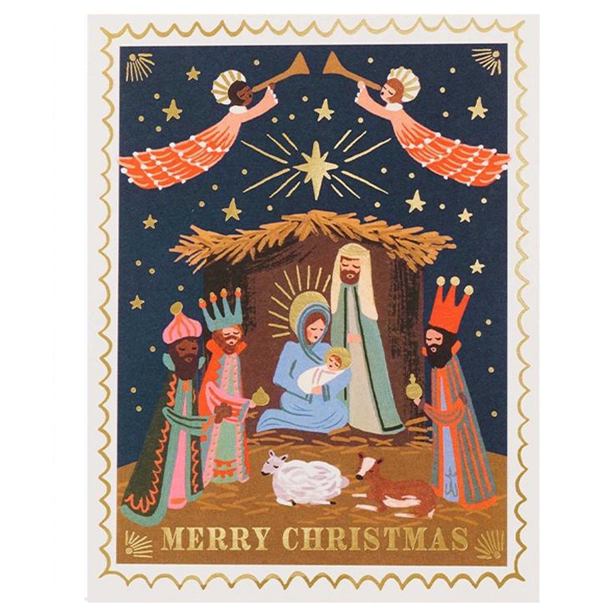 Rifle Paper US Christmas Card - Christmas Nativity - Tea Pea Home