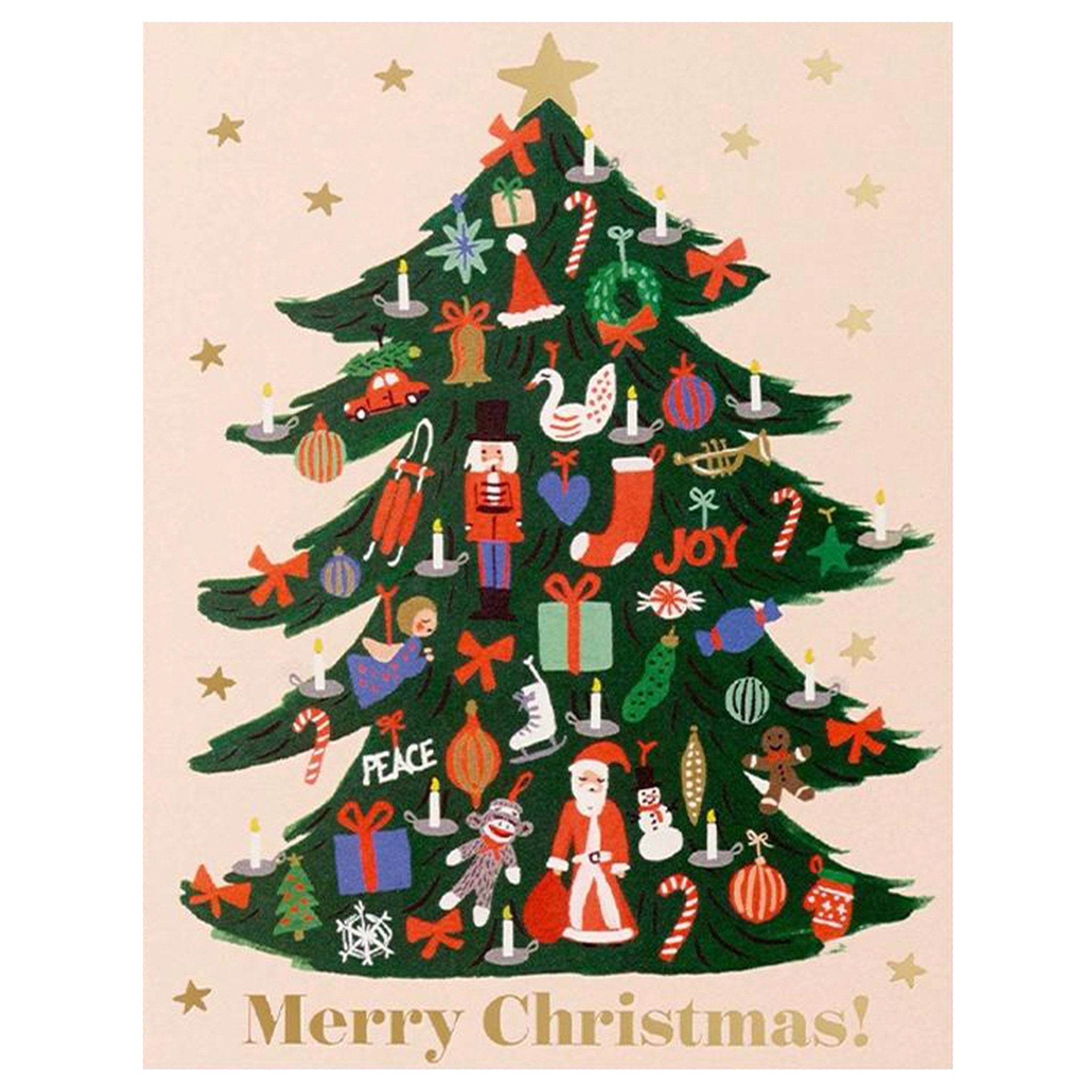 Rifle Paper US Christmas Card - Trimmed Tree - Tea Pea Home