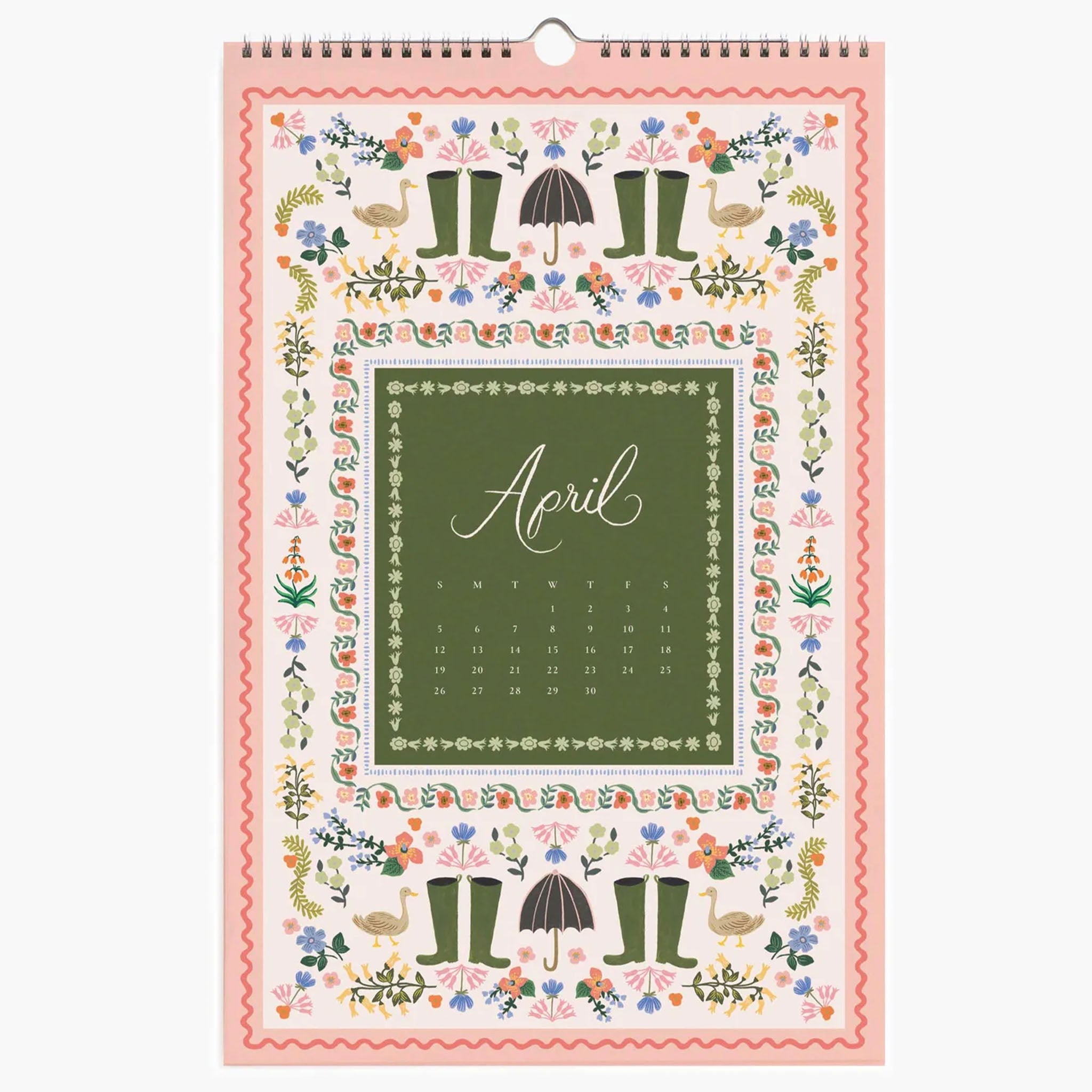 Rifle Paper 2026 Wall Calendar - Floral