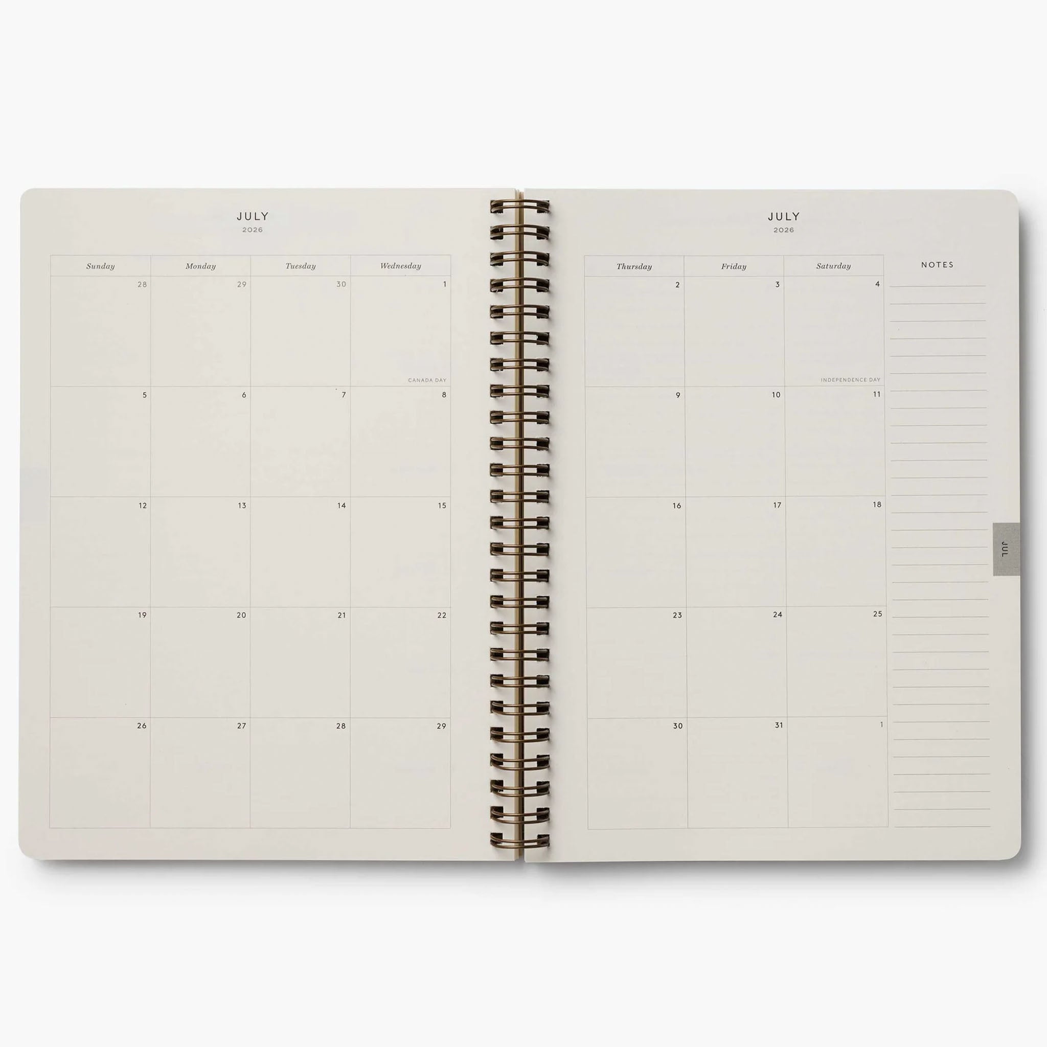 Rifle Paper 2026 Weekly Softcover Spiral Planner - Dahlia