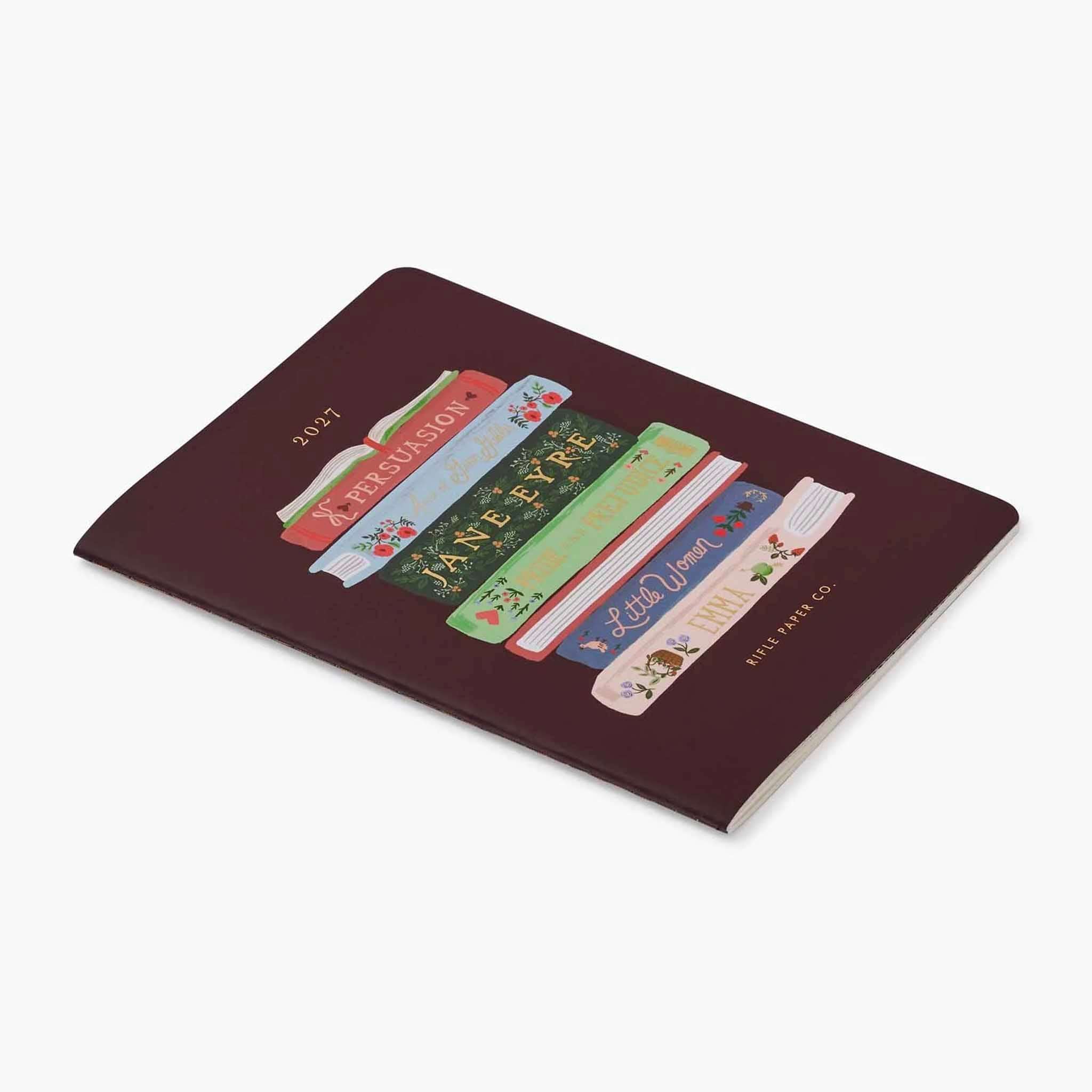 Rifle Paper 2027 Monthly Appointment Notebook - Ladies Night Book Club with illustrated book covers